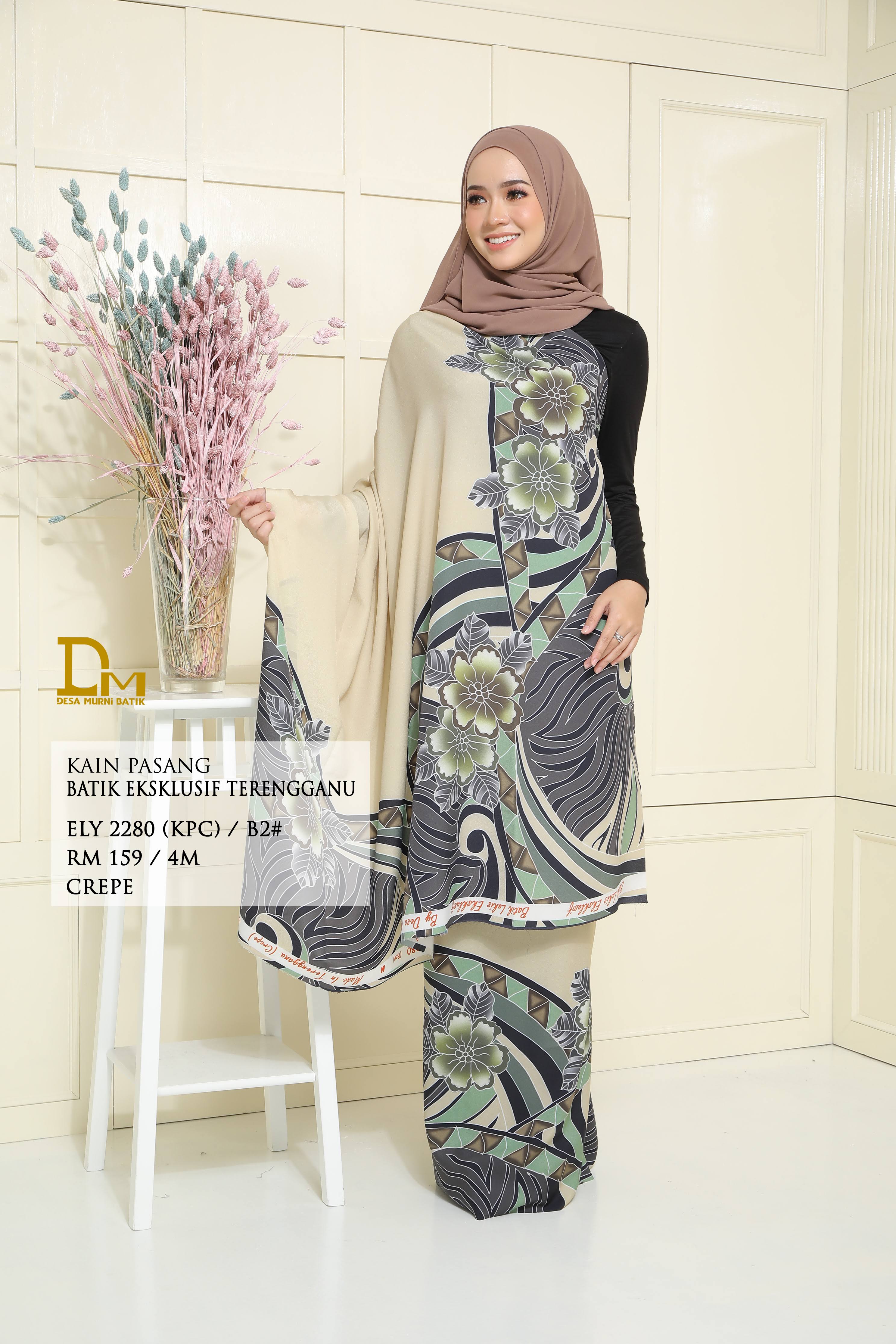 BATIK EKSKLUSIF TERENGGANU CREPE ELY 2280