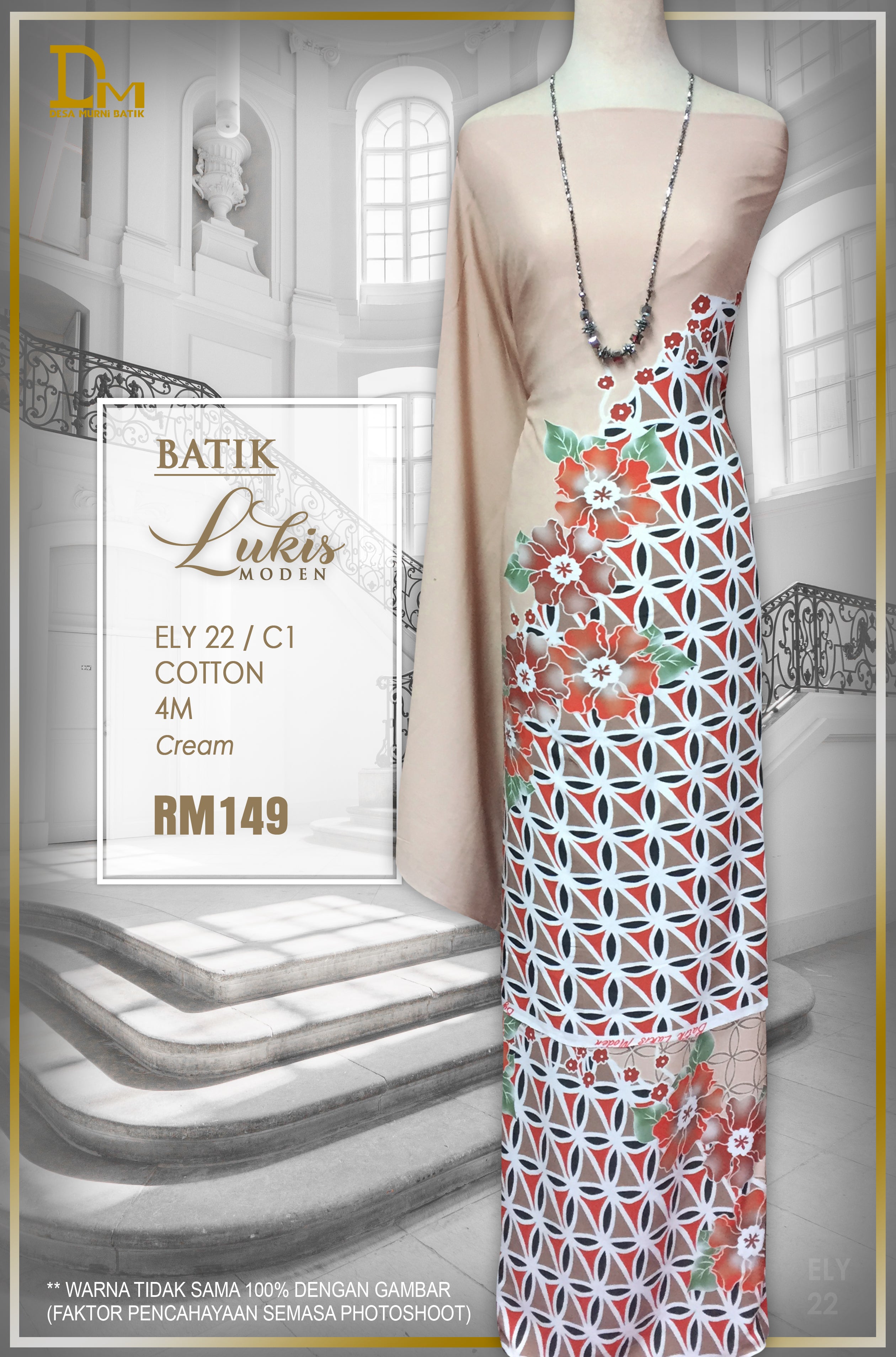 BATIK LUKIS MODEN COTTON ELY 22