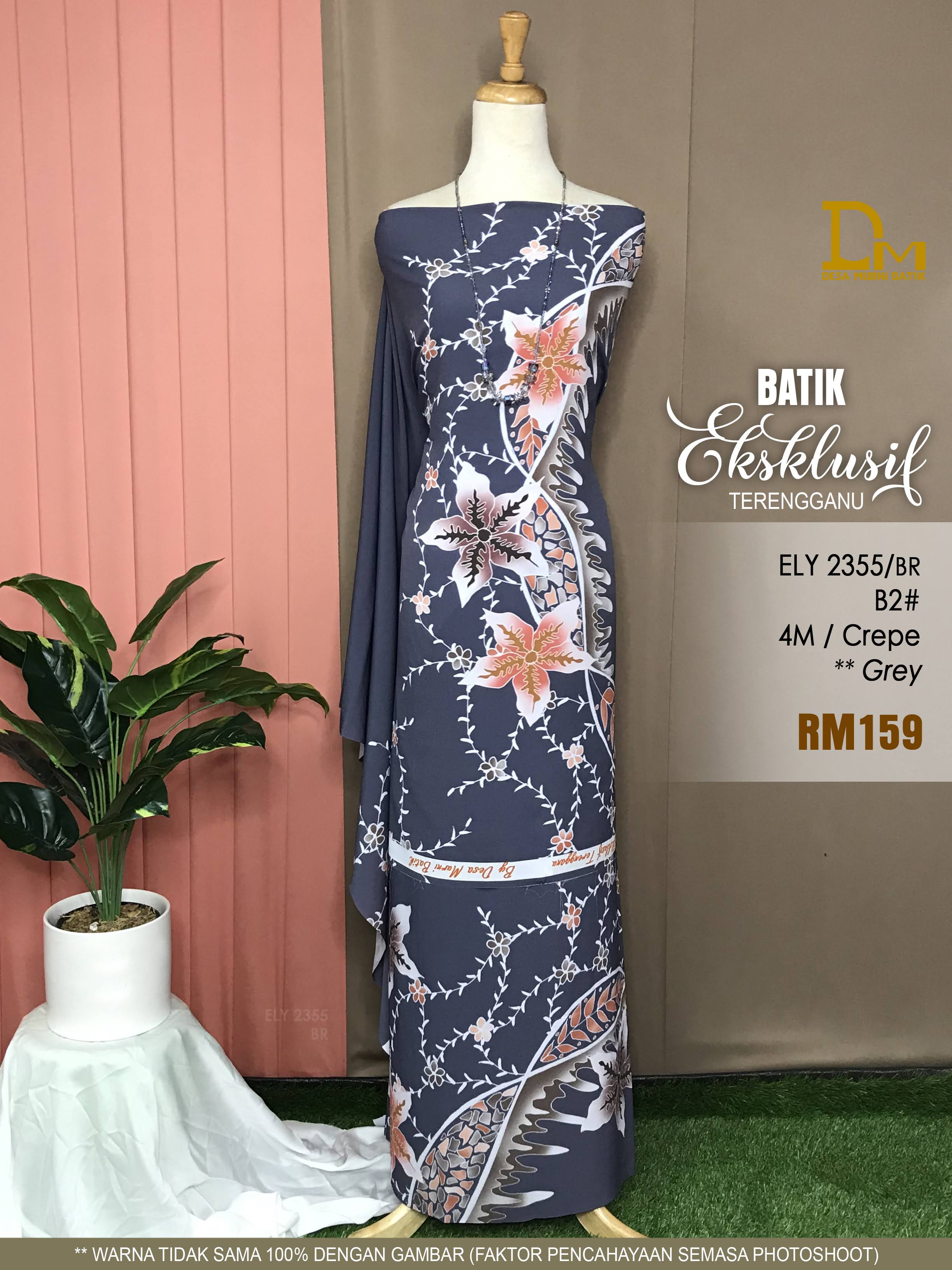 BATIK EKSKLUSIF TERENGGANU CREPE ELY 2355