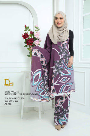 BATIK EKSKLUSIF TERENGGANU CREPE ELY 2676