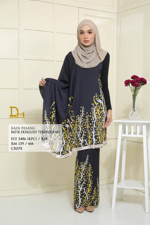 BATIK EKSKLUSIF TERENGGANU CREPE ELY 3486