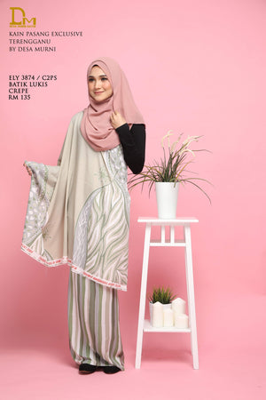 BATIK LUKIS CREPE ELY 3874