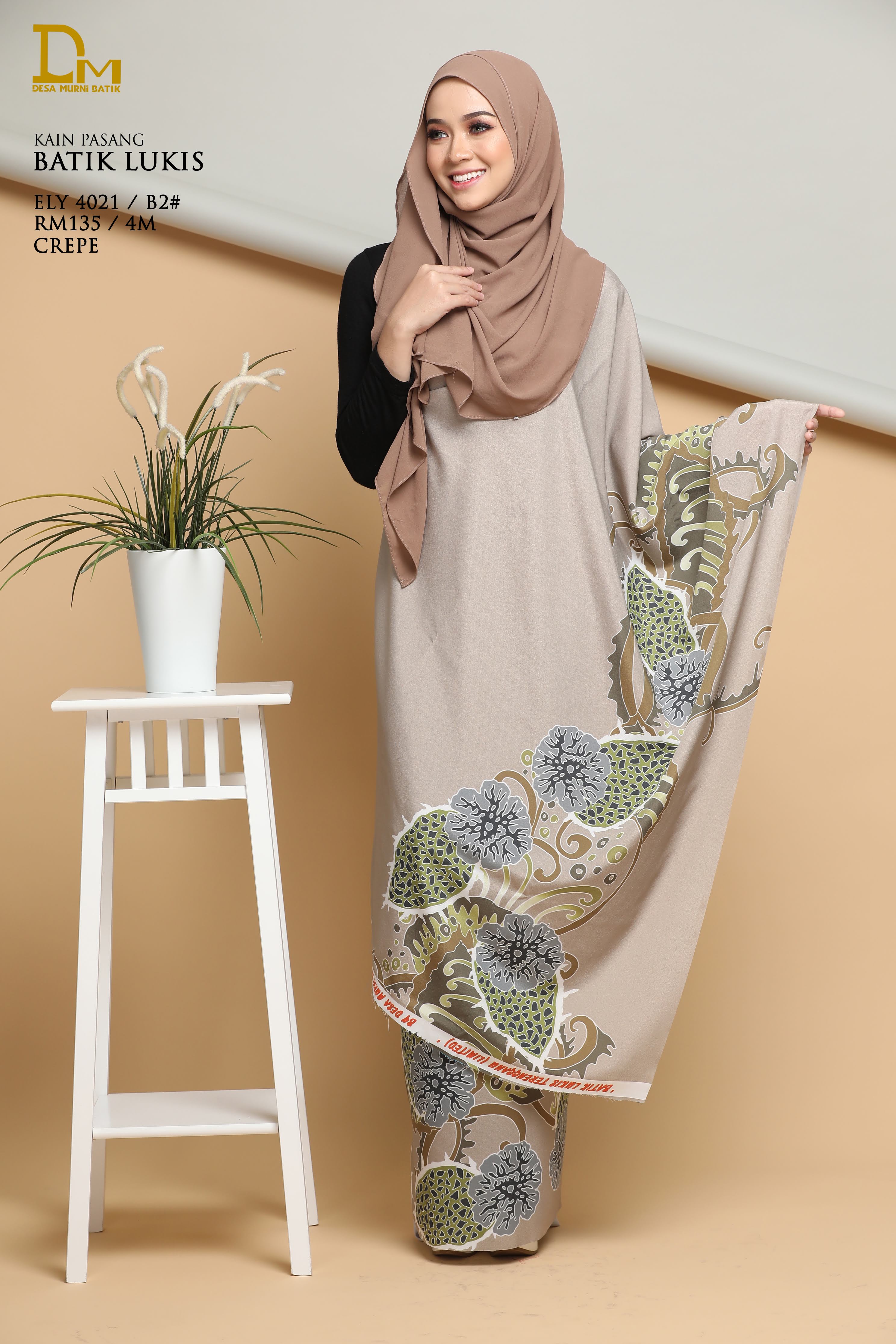BATIK LUKIS CREPE ELY 4021