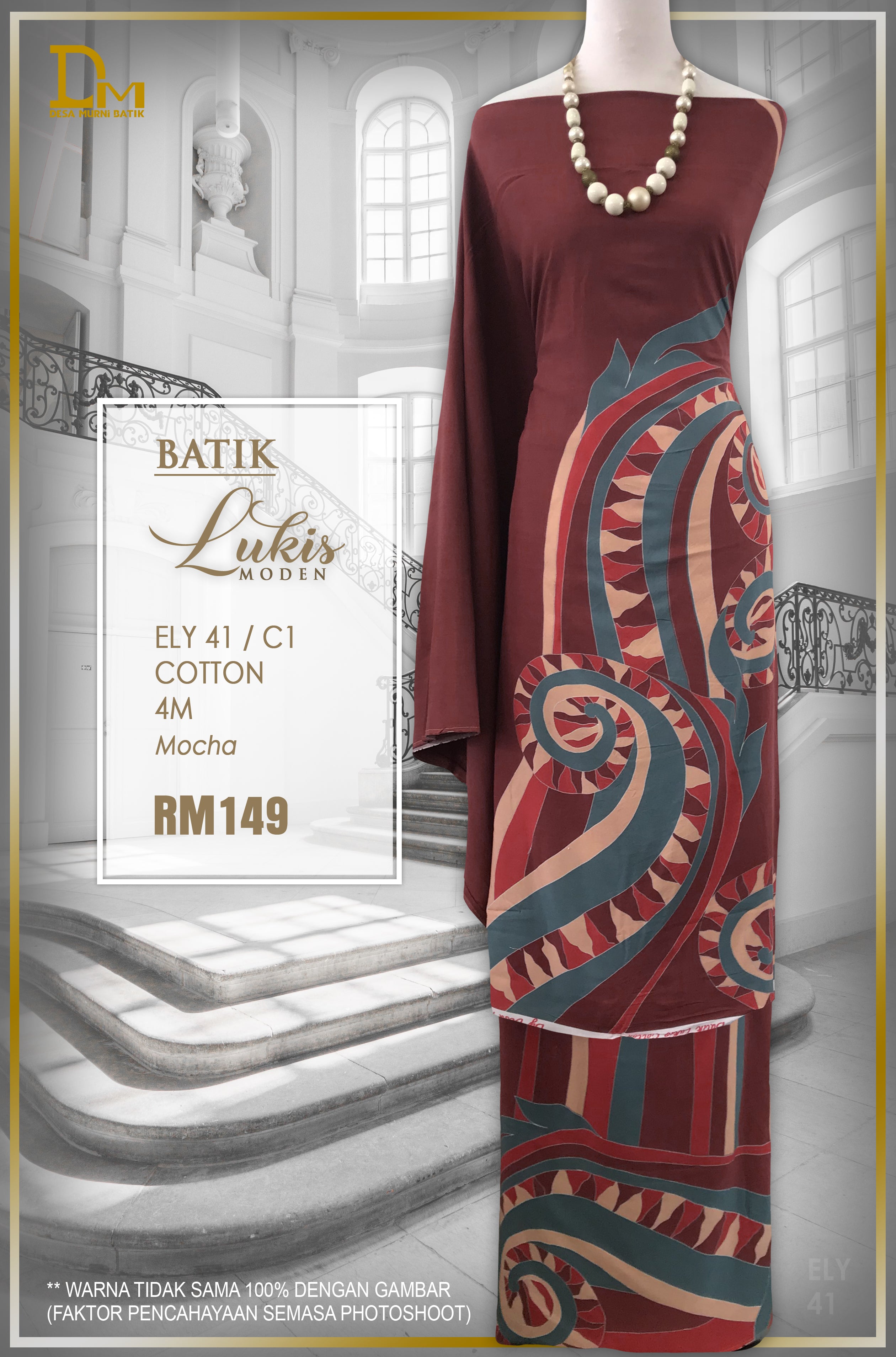 BATIK LUKIS MODEN COTTON ELY 41