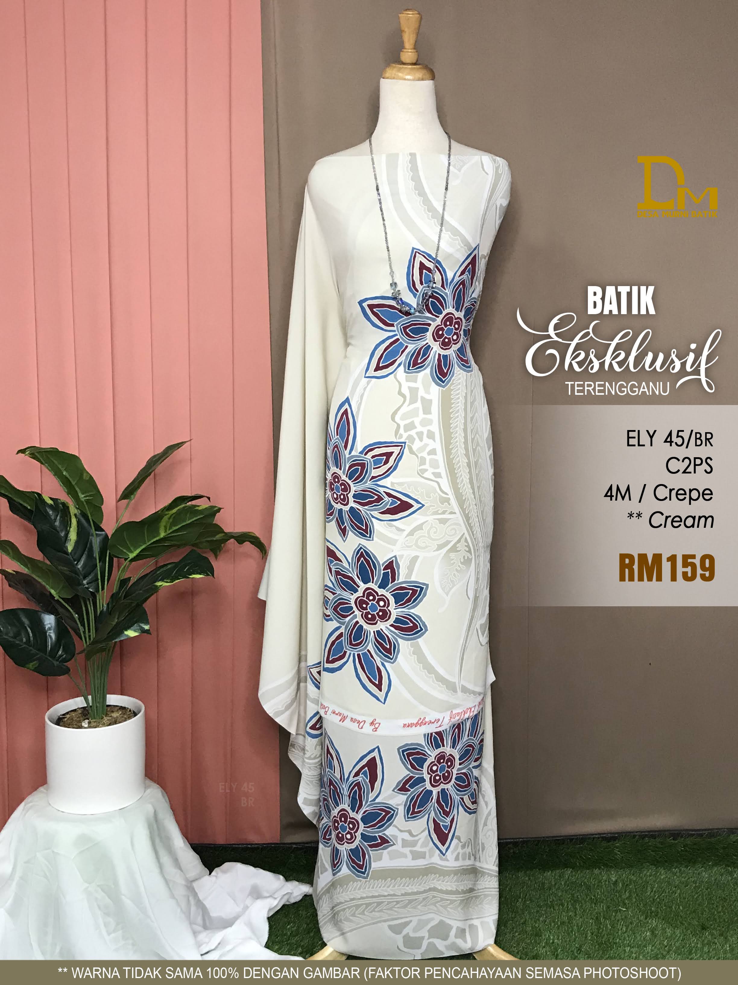 BATIK EKSKLUSIF TERENGGANU CREPE ELY 45