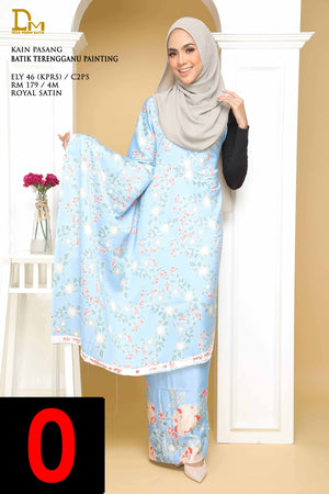 BATIK TERENGGANU PAINTING ROYAL SATIN ELY 46