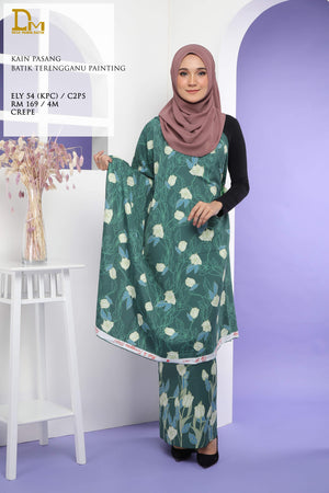 BATIK TERENGGANU PAINTING ELY 54  CREPE