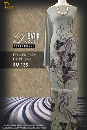 BATIK LUKIS TERENGGANU CREPE ELY 6001