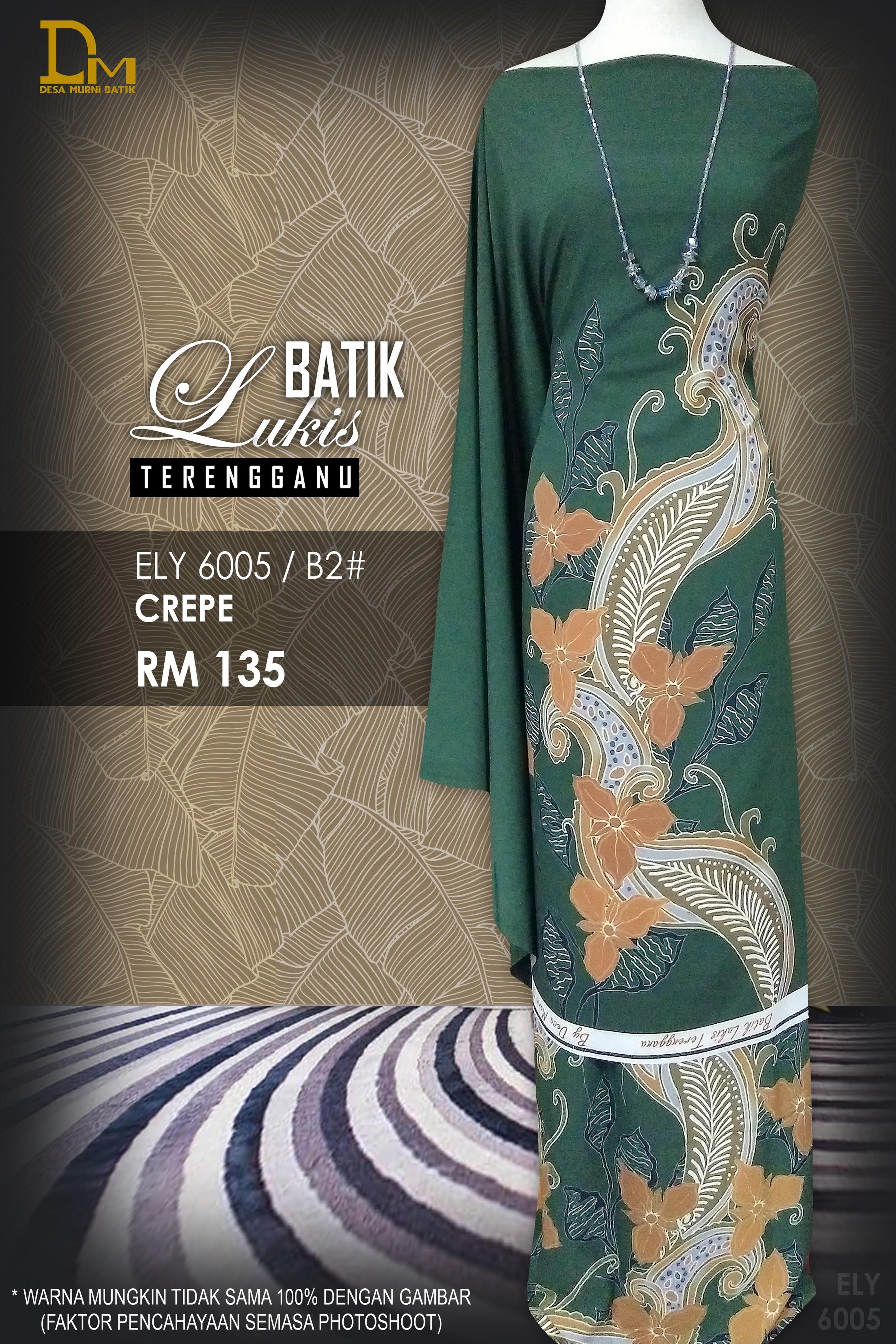 BATIK LUKIS TERENGGANU CREPE ELY 6005