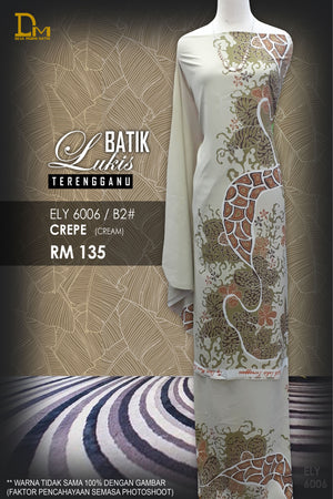 BATIK LUKIS TERENGGANU  CREPE ELY 6006