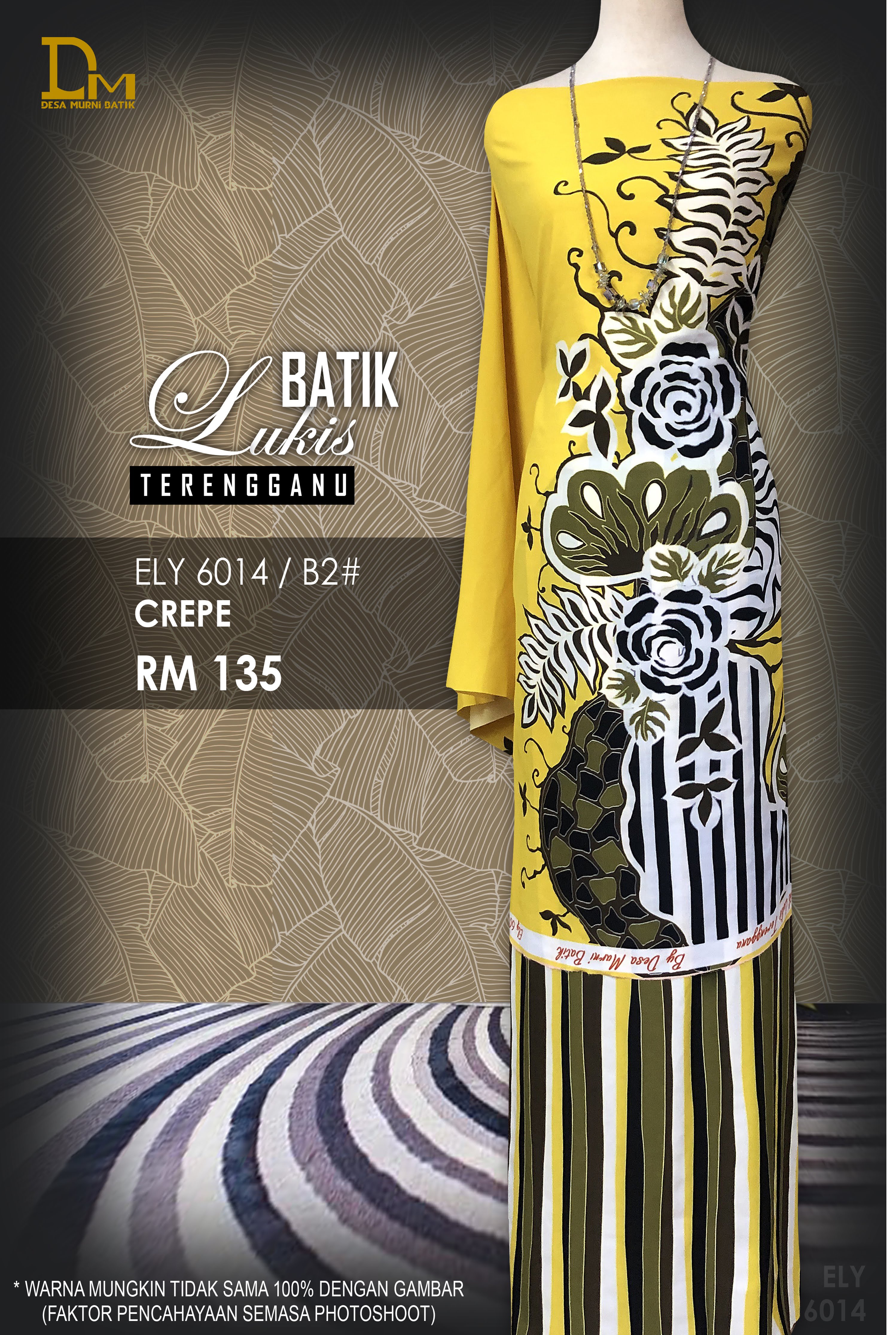 BATIK LUKIS TERENGGANU CREPE ELY 6014