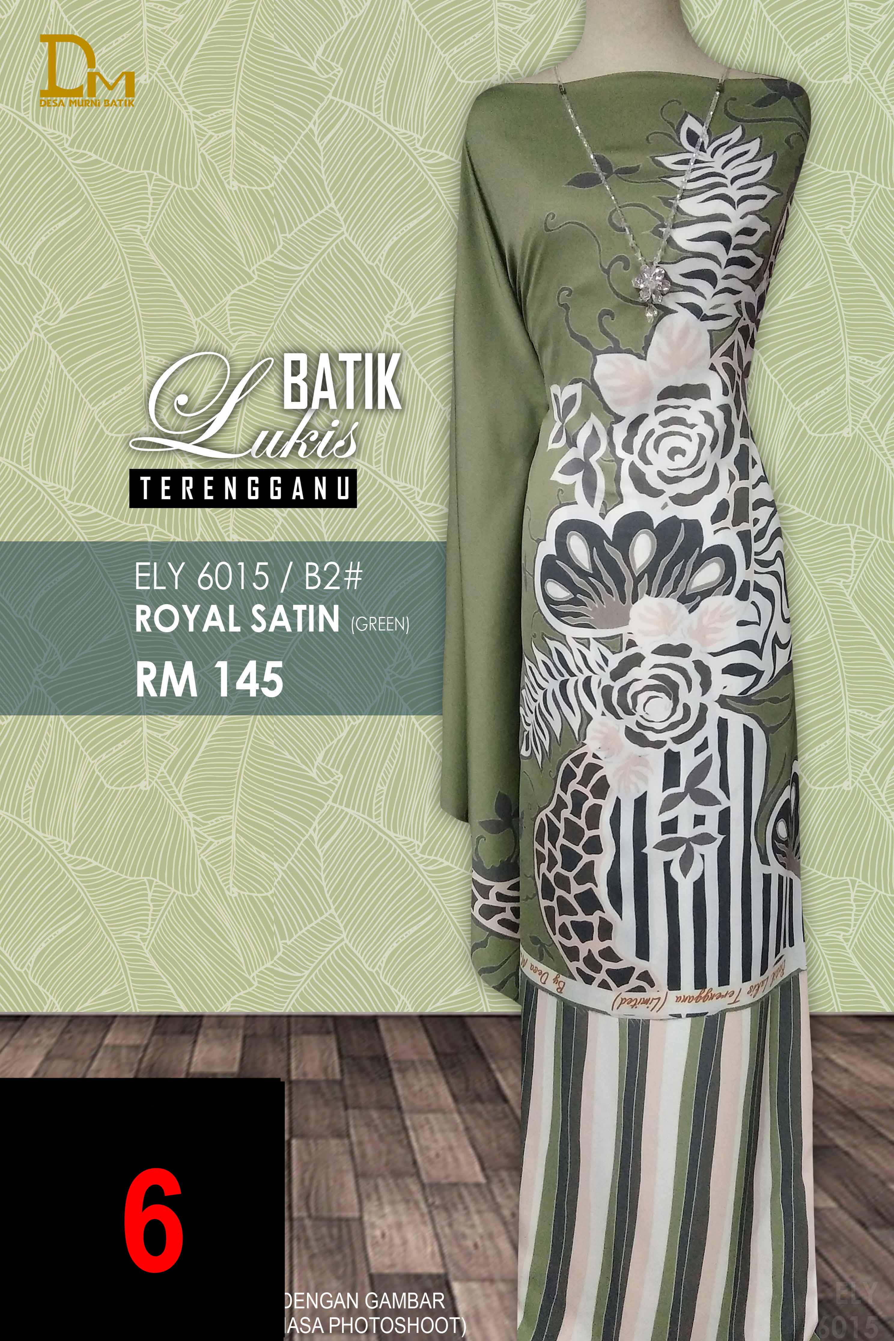 BATIK LUKIS TERENGGANU ROYAL SATIN ELY 6015
