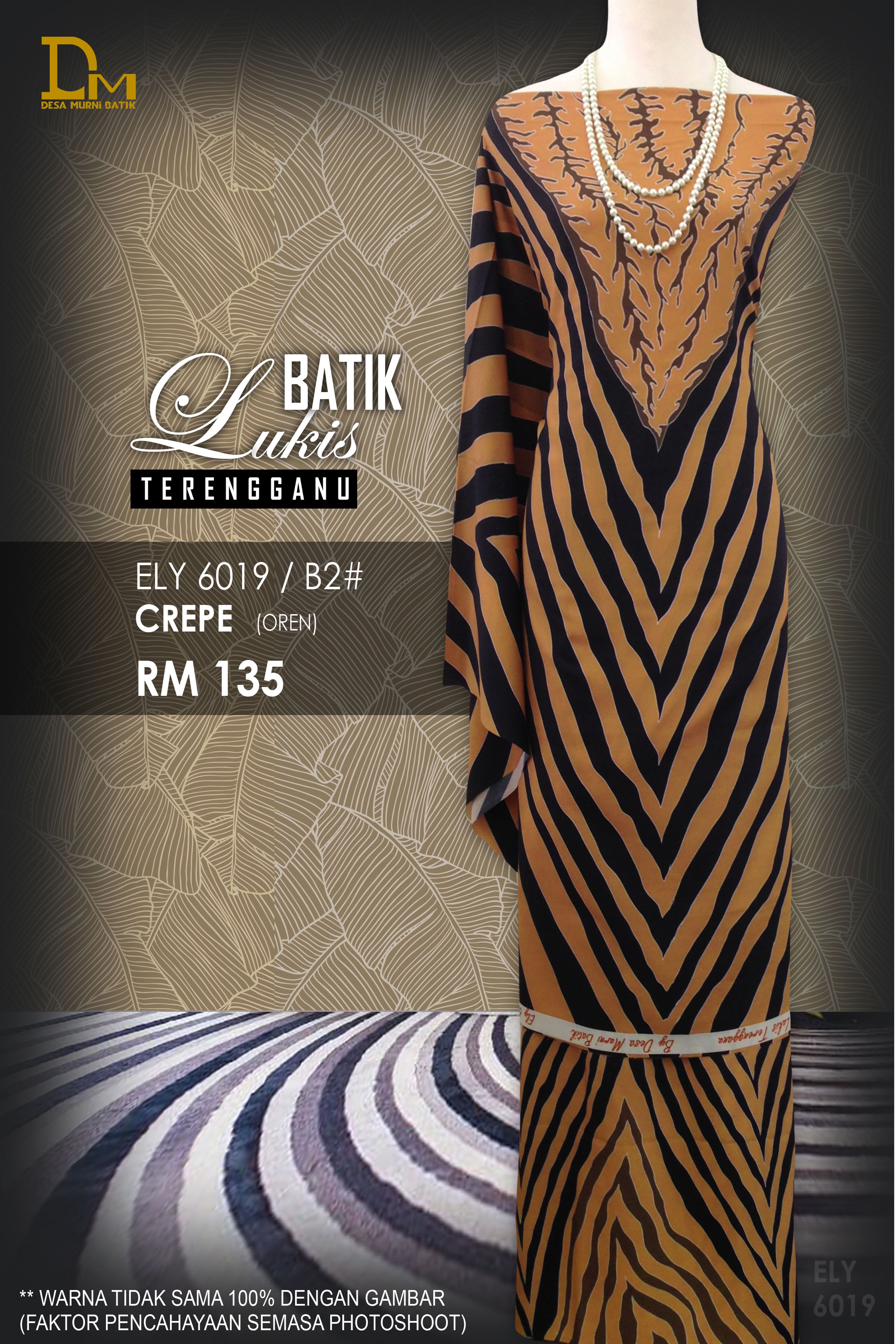 BATIK LUKIS TERENGGANU CREPE ELY 6019
