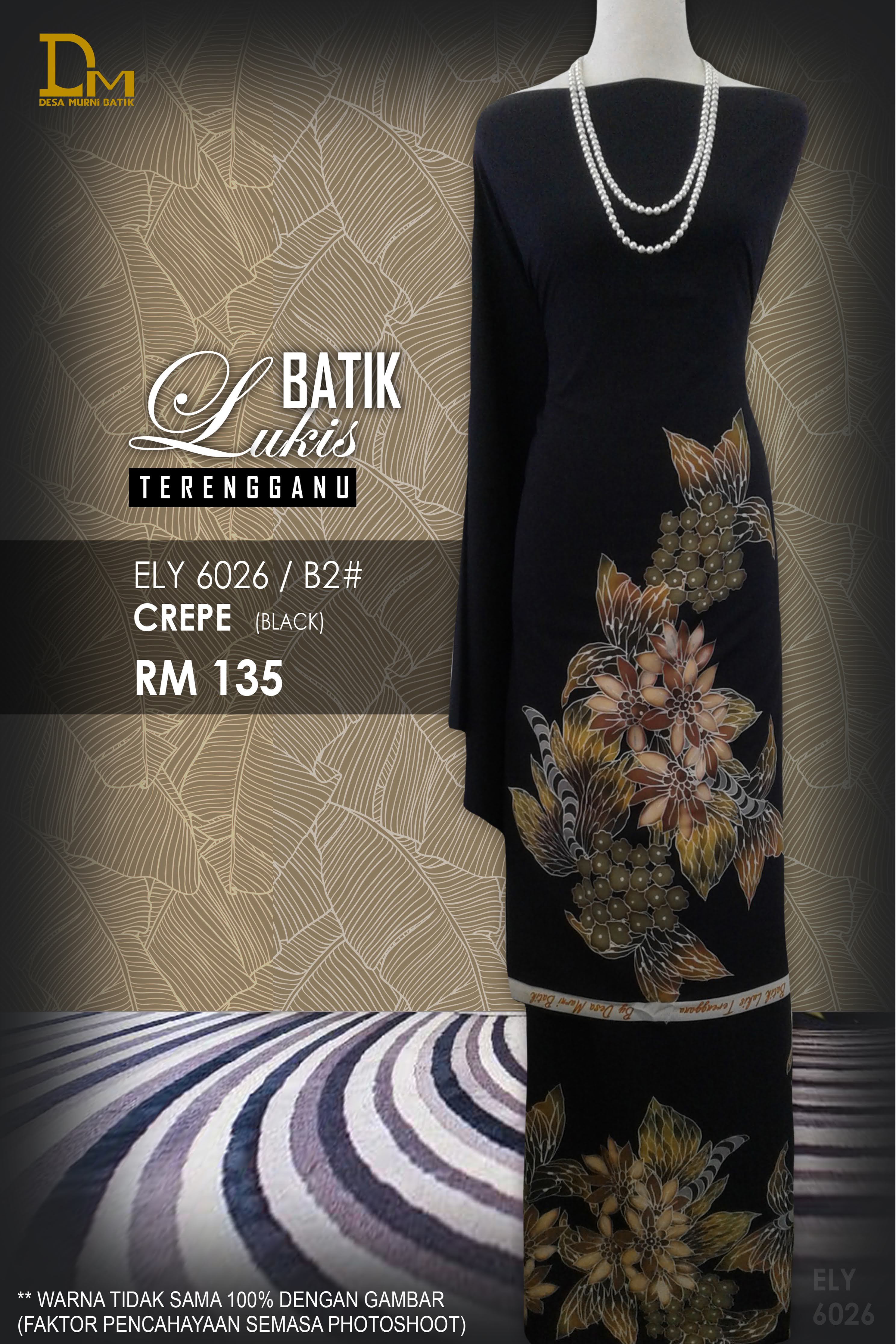 BATIK LUKIS TERENGGANU CREPE ELY 6026