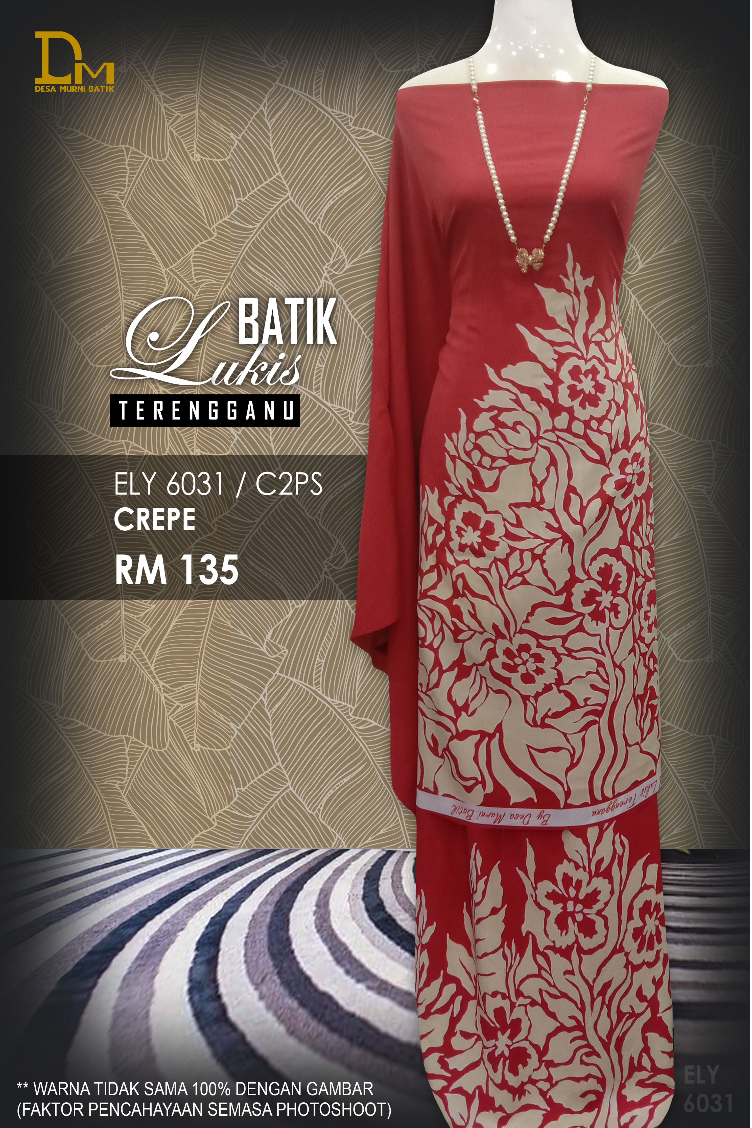 BATIK LUKIS TERENGGANU CREPE ELY 6031