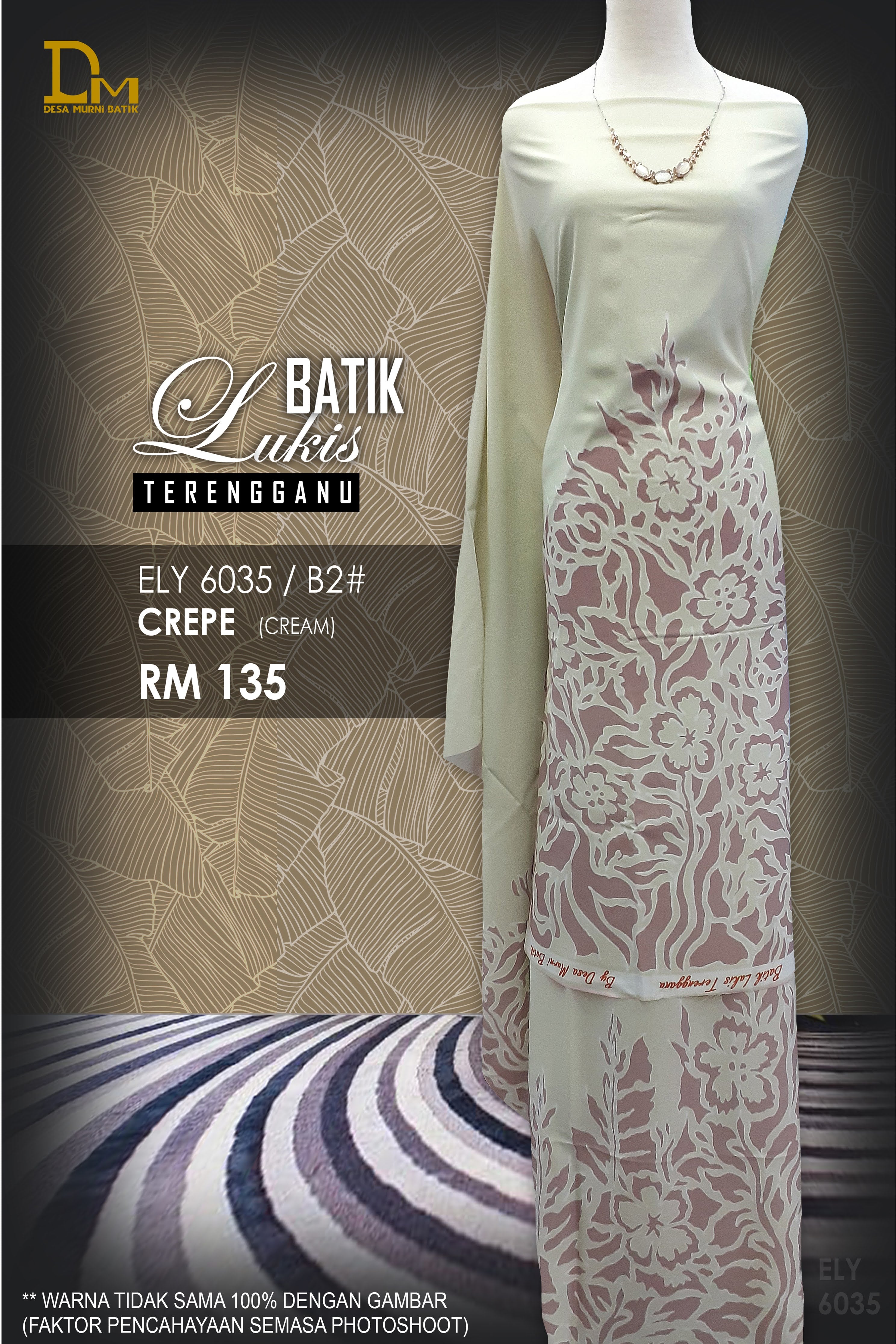BATIK LUKIS TERENGGANU CREPE ELY 6035