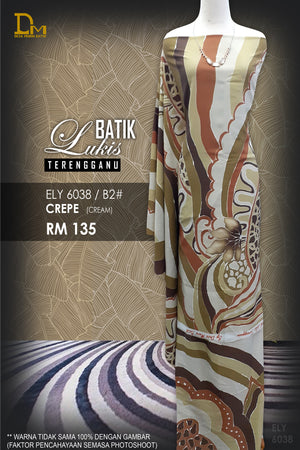 BATIK LUKIS TERENGGANU CREPE ELY 6038