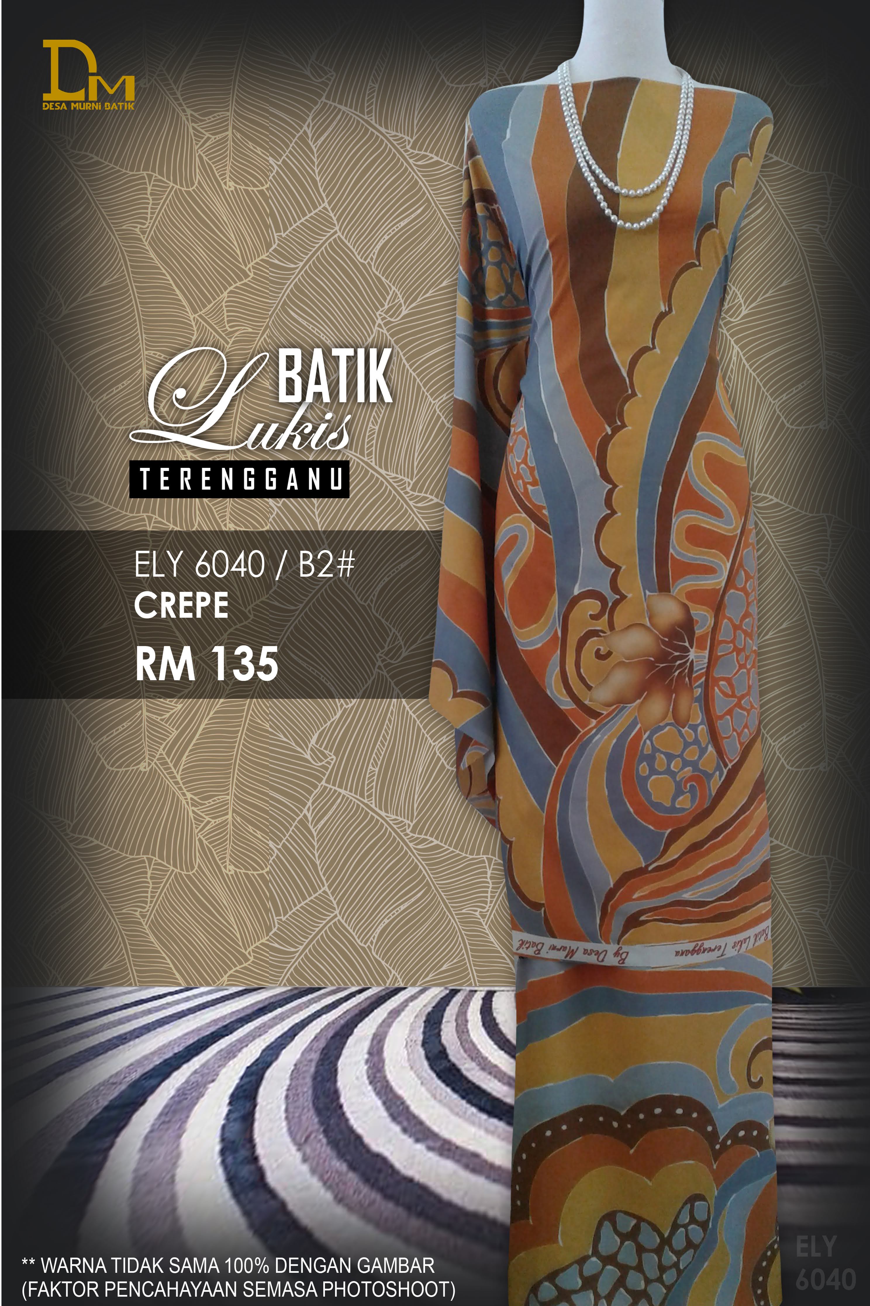 BATIK LUKIS TERENGGANU CREPE ELY 6040