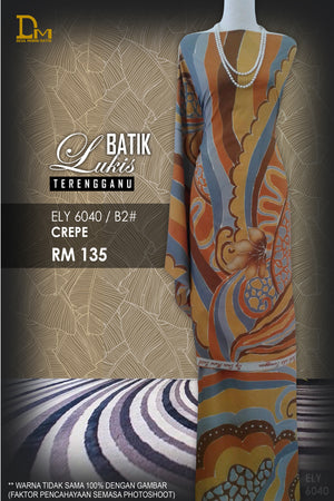 BATIK LUKIS TERENGGANU CREPE ELY 6040