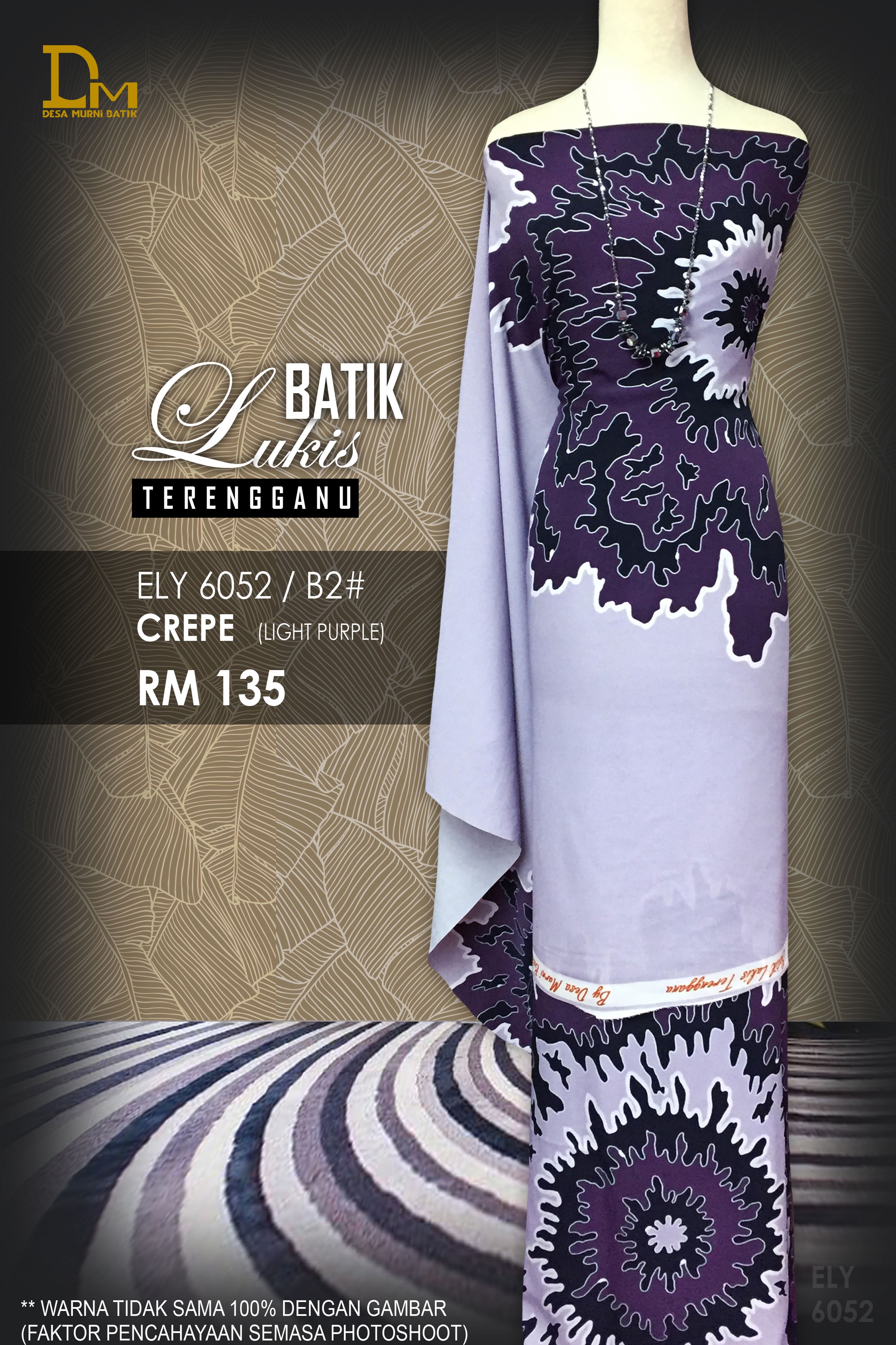 BATIK LUKIS TERENGGANU CREPE ELY 6052