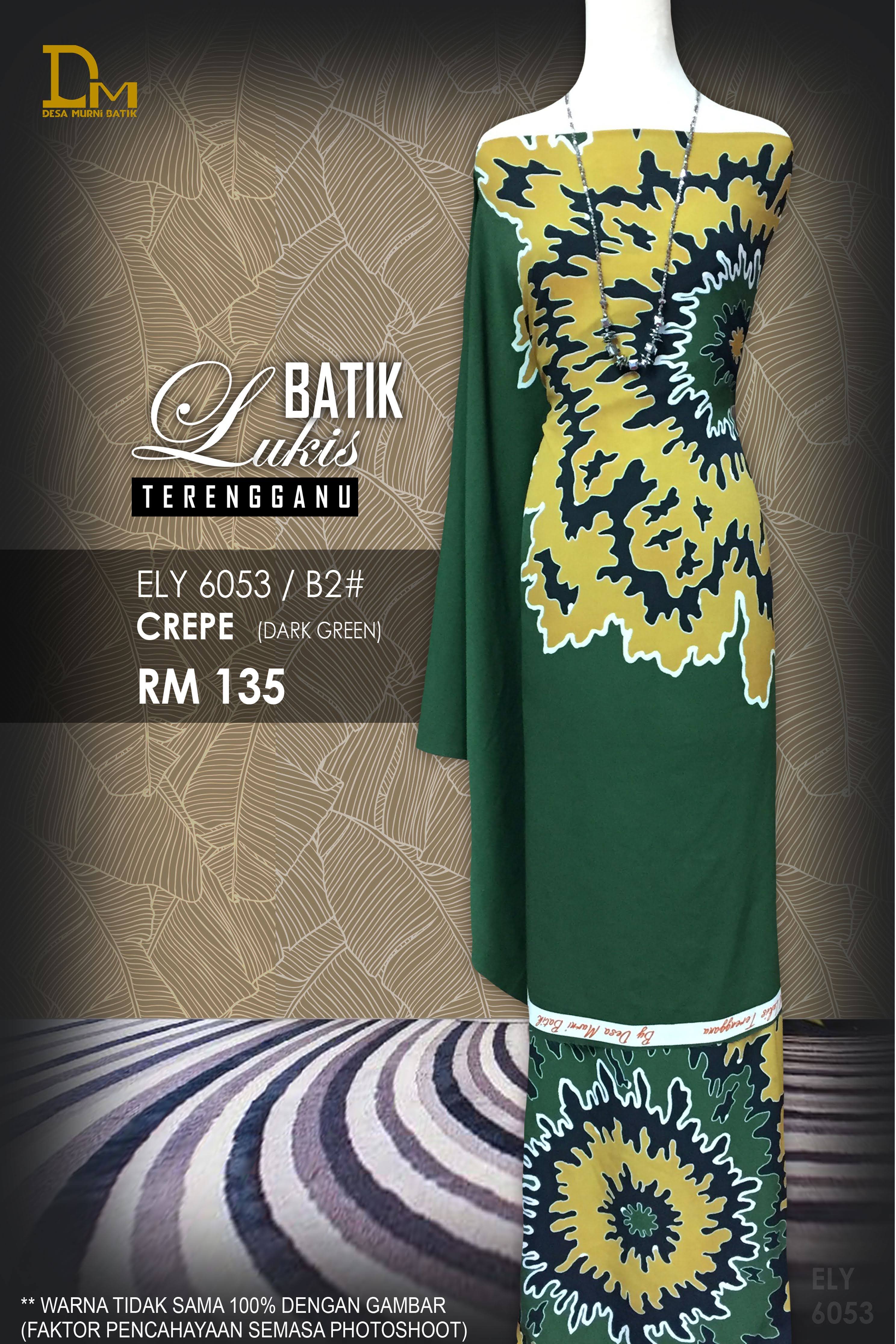 BATIK LUKIS TERENGGANU CREPE ELY 6053
