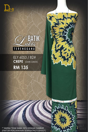 BATIK LUKIS TERENGGANU CREPE ELY 6053