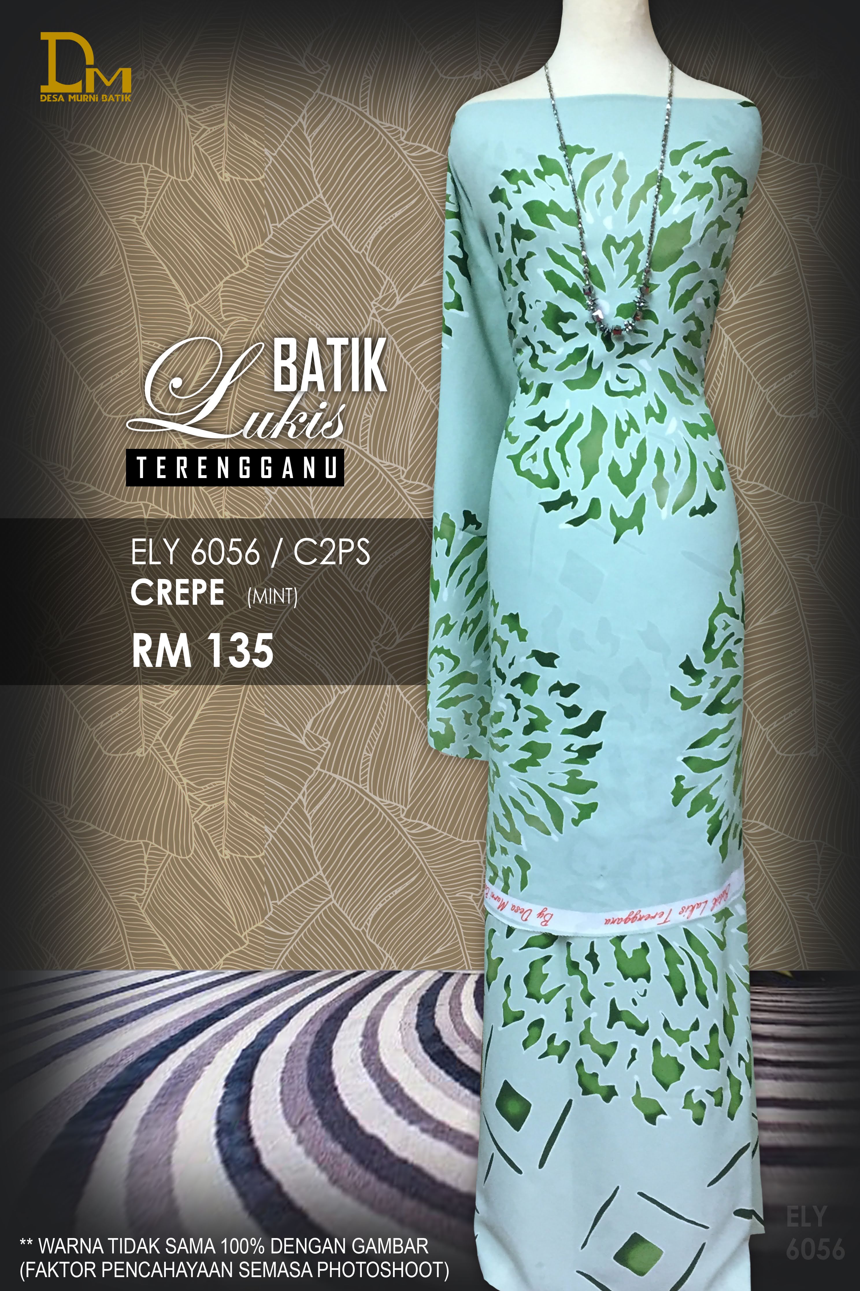 BATIK LUKIS TERENGGANU CREPE ELY 6056