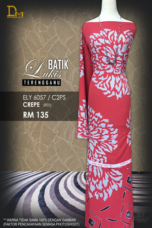BATIK LUKIS TERENGGANU CREPE ELY 6057