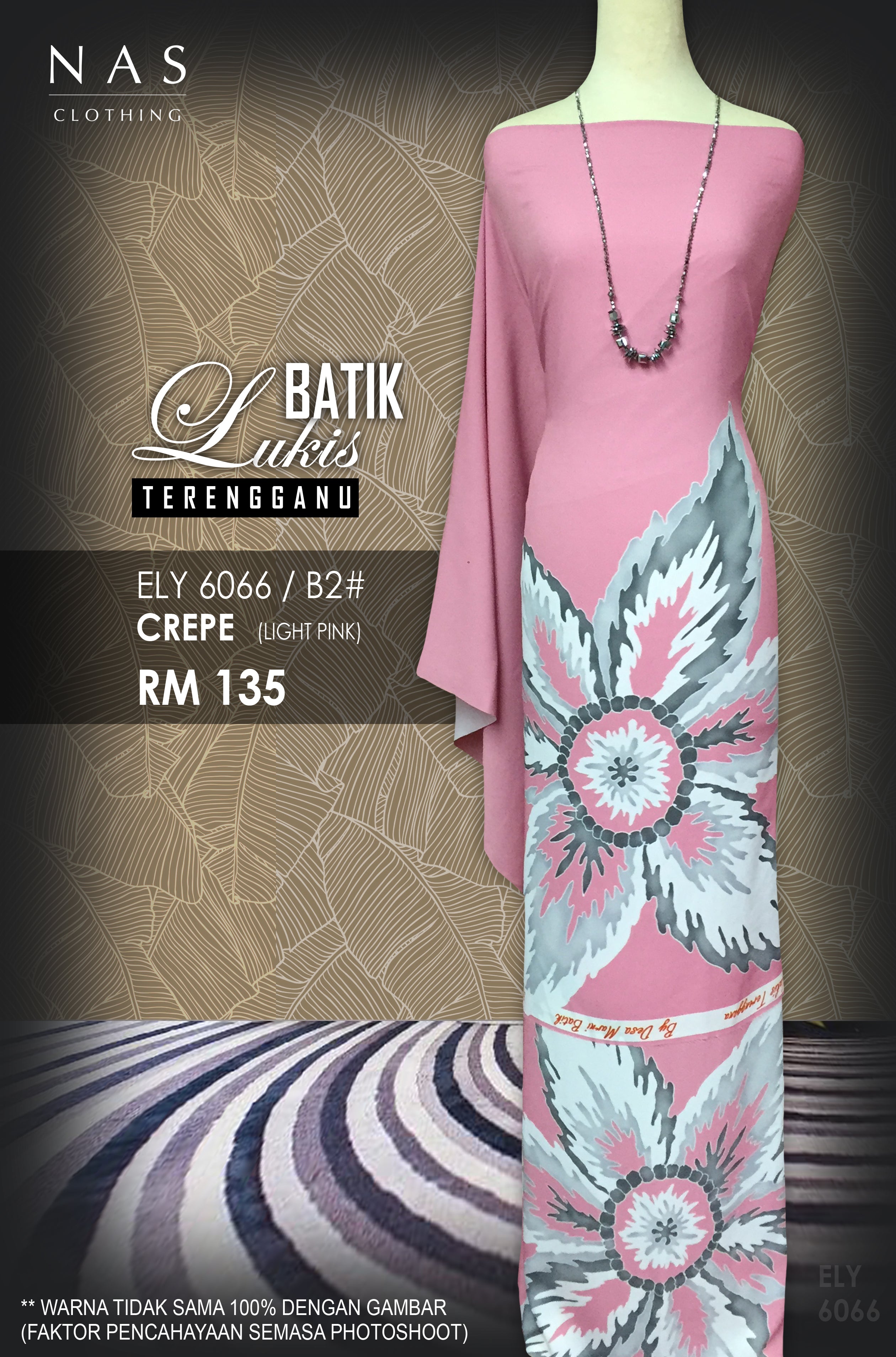 BATIK LUKIS TERENGGANU CREPE ELY 6066