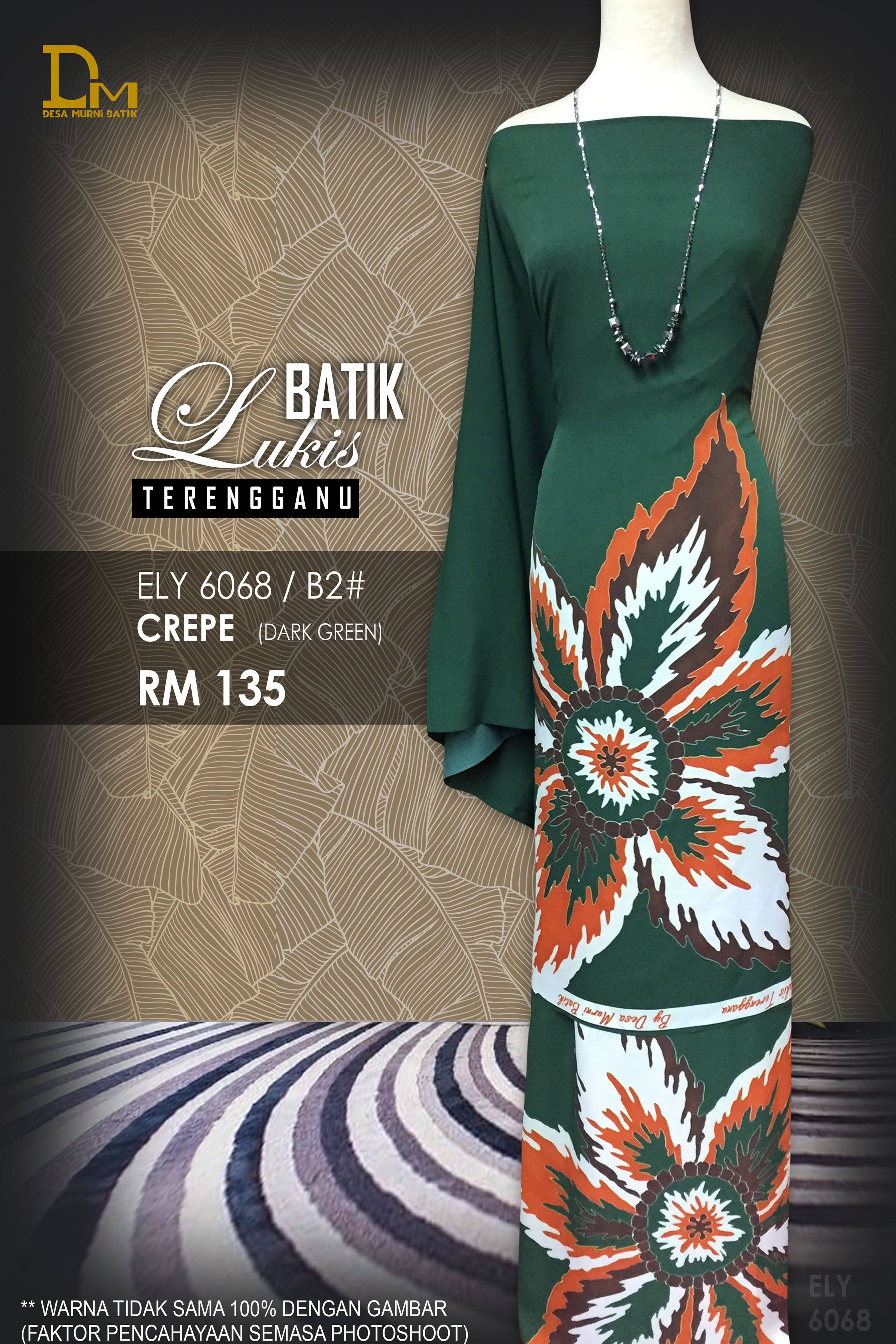BATIK LUKIS TERENGGANU CREPE ELY 6068