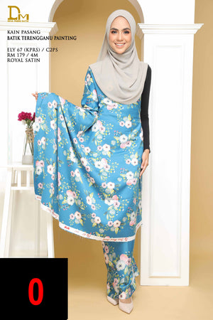 BATIK TERENGGANU PAINTING ROYAL SATIN ELY 67