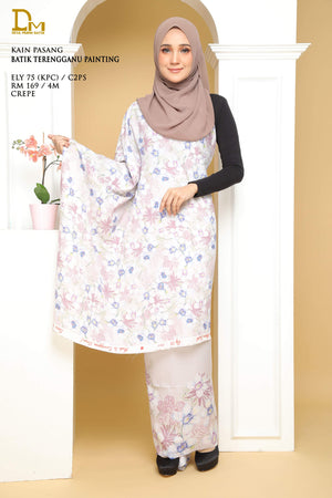 BATIK TERENGGANU PAINTING ELY 75 CREPE