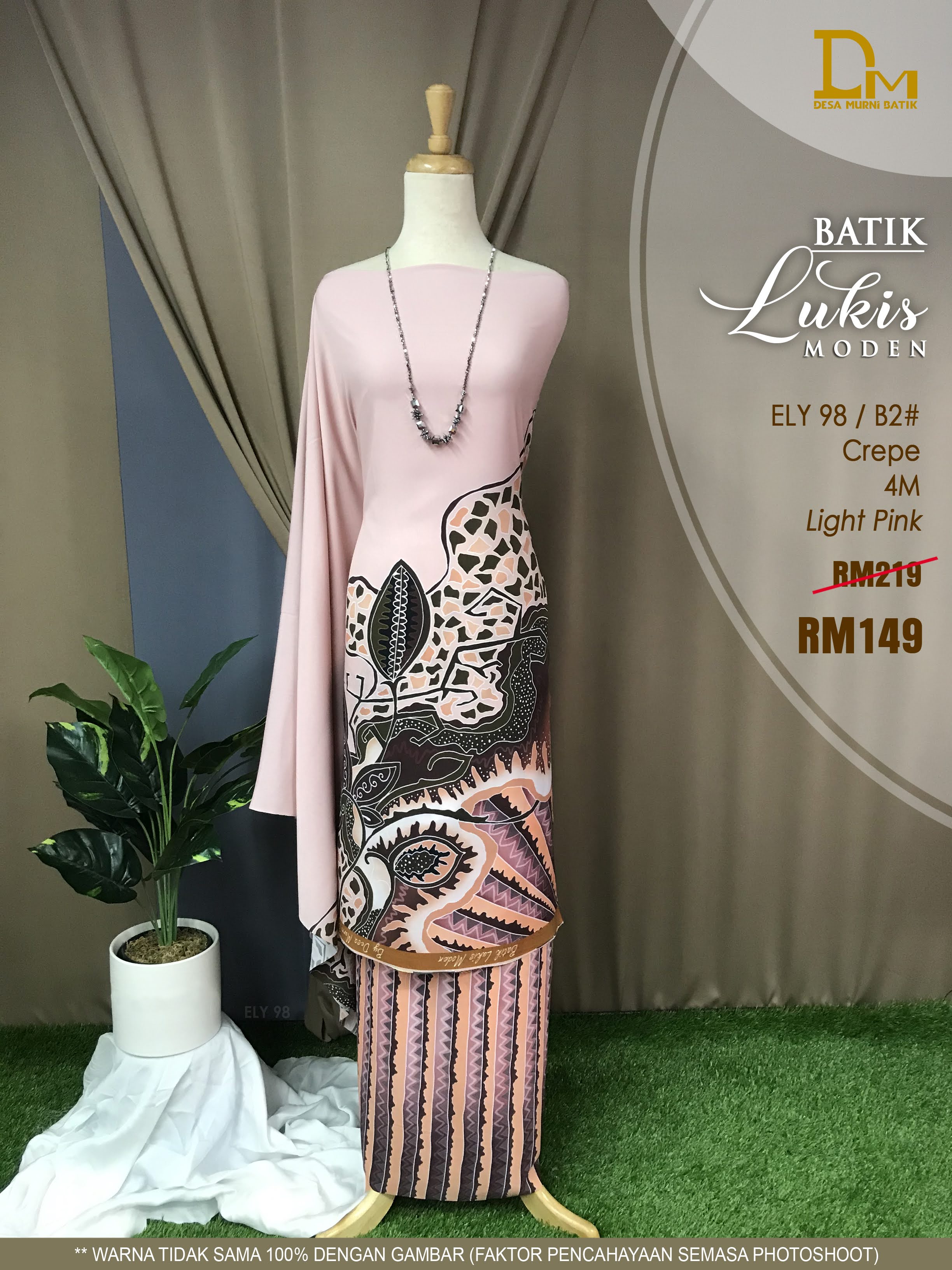 BATIK LUKIS MODEN CREPE ELY 98