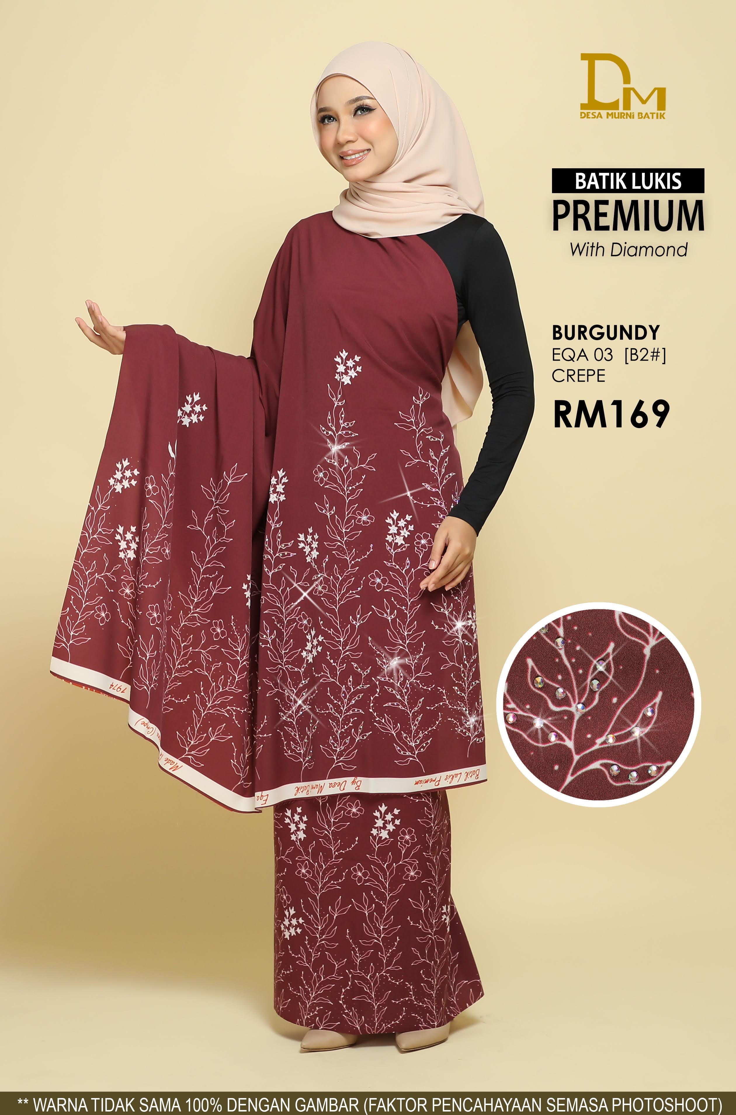 BATIK LUKIS PREMIUM WITH DIAMOND CREPE EQA 03