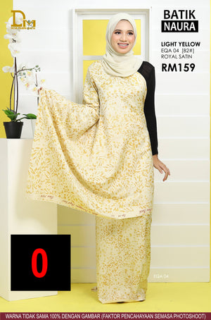 BATIK NAURA ROYAL SATIN EQA 04 LIGHT YELLOW