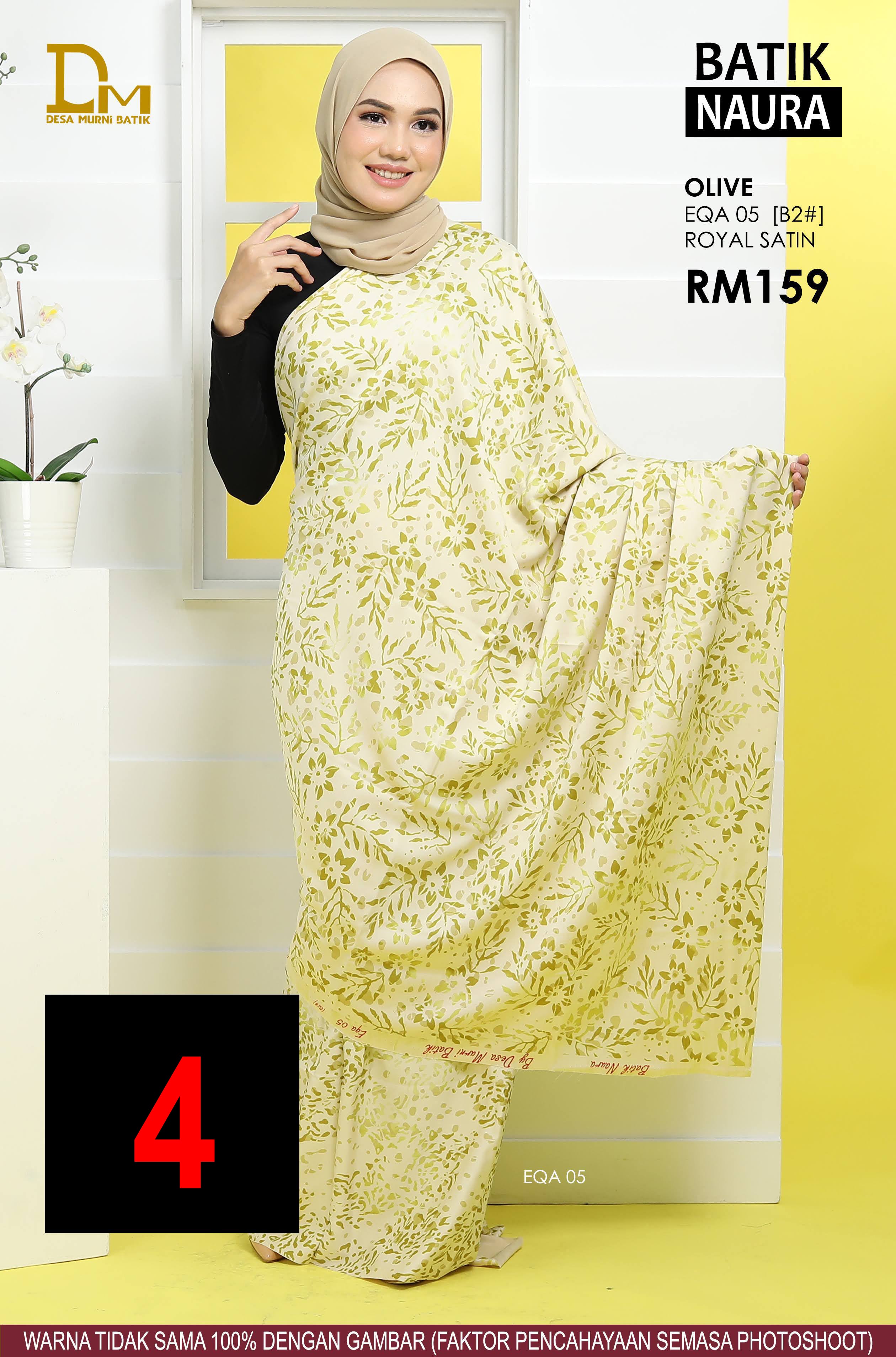 BATIK NAURA ROYAL SATIN EQA 05 OLIVE