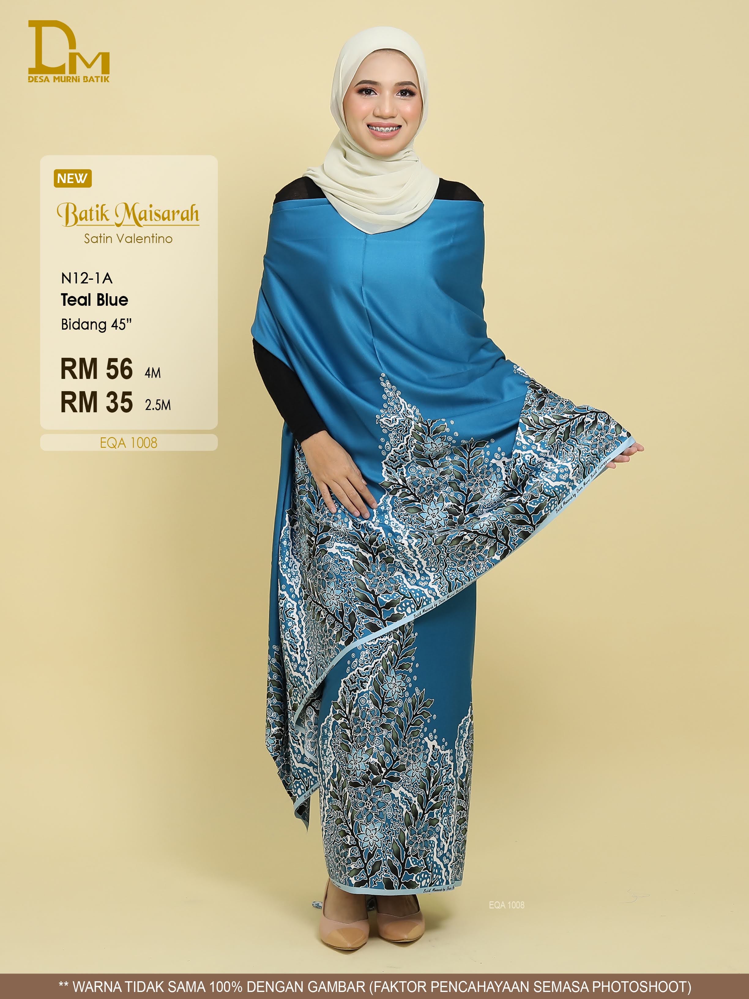 MAISARAH N 12-1 TEAL BLUE