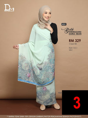 BATIK TERENGGANU DARUL IMAN CREPE SILK EQA 12