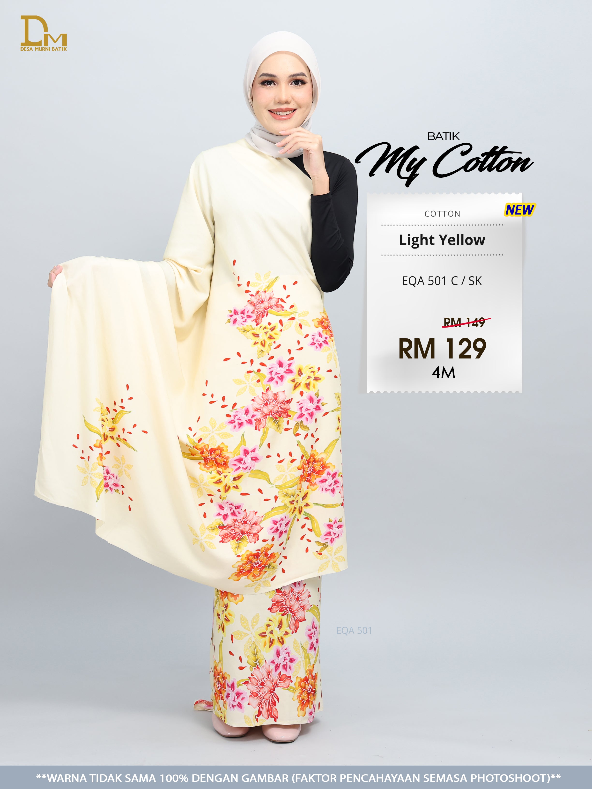 BATIK MY COTTON EQA 501 C / SK LIGHT YELLOW