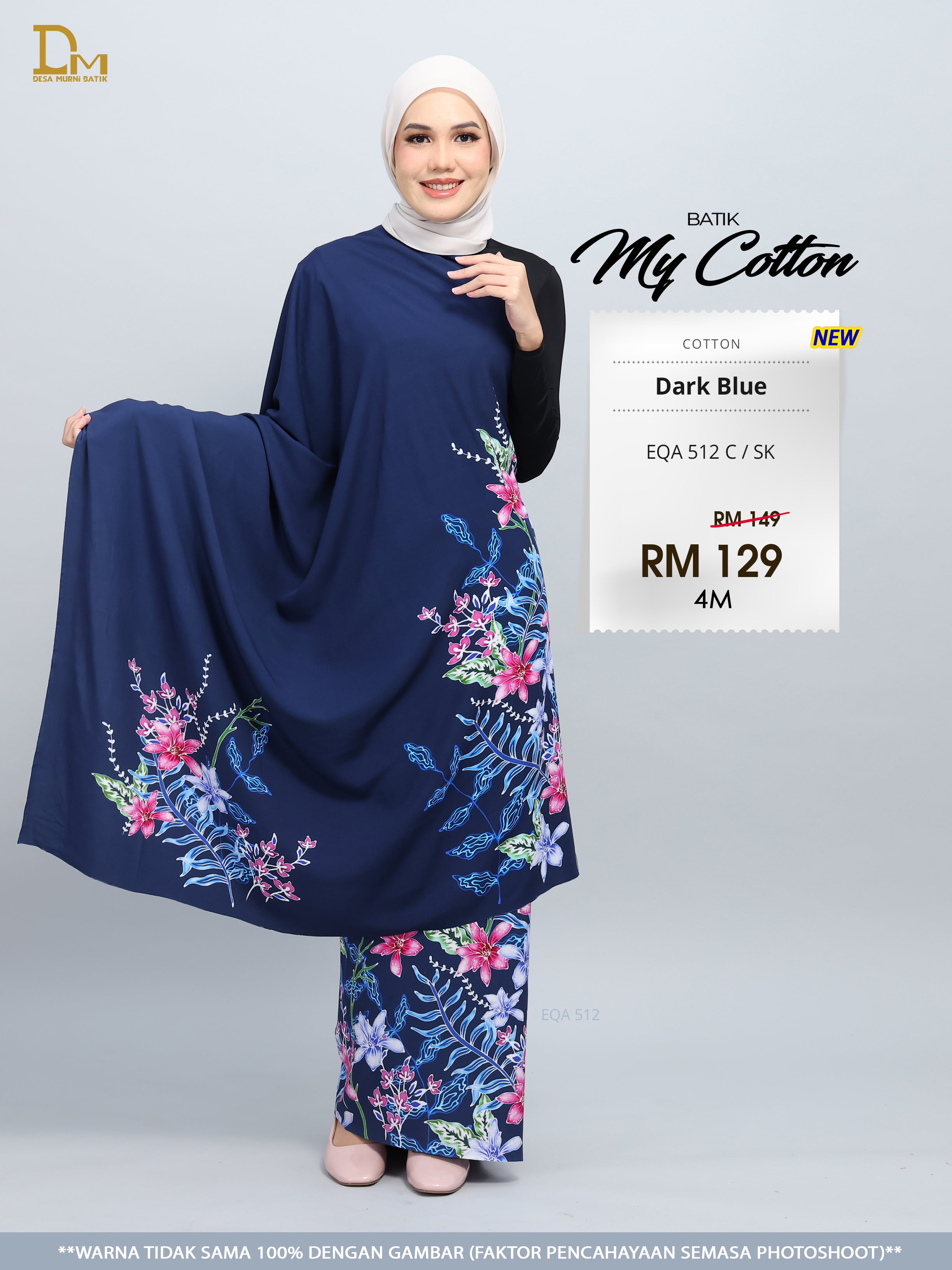 BATIK MY COTTON EQA 512 C / SK DARK BLUE