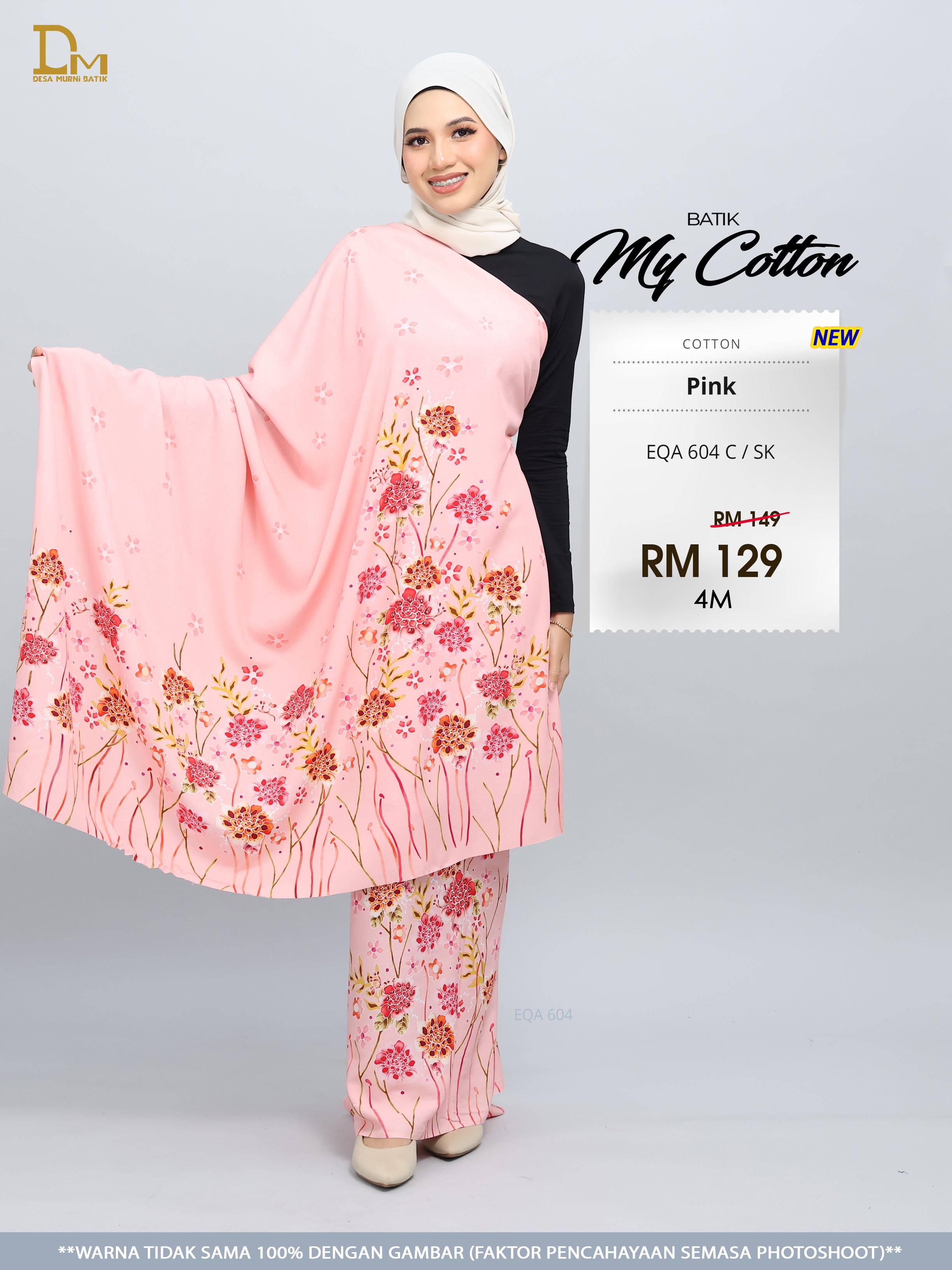 BATIK MY COTTON EQA 604 C / SK PINK