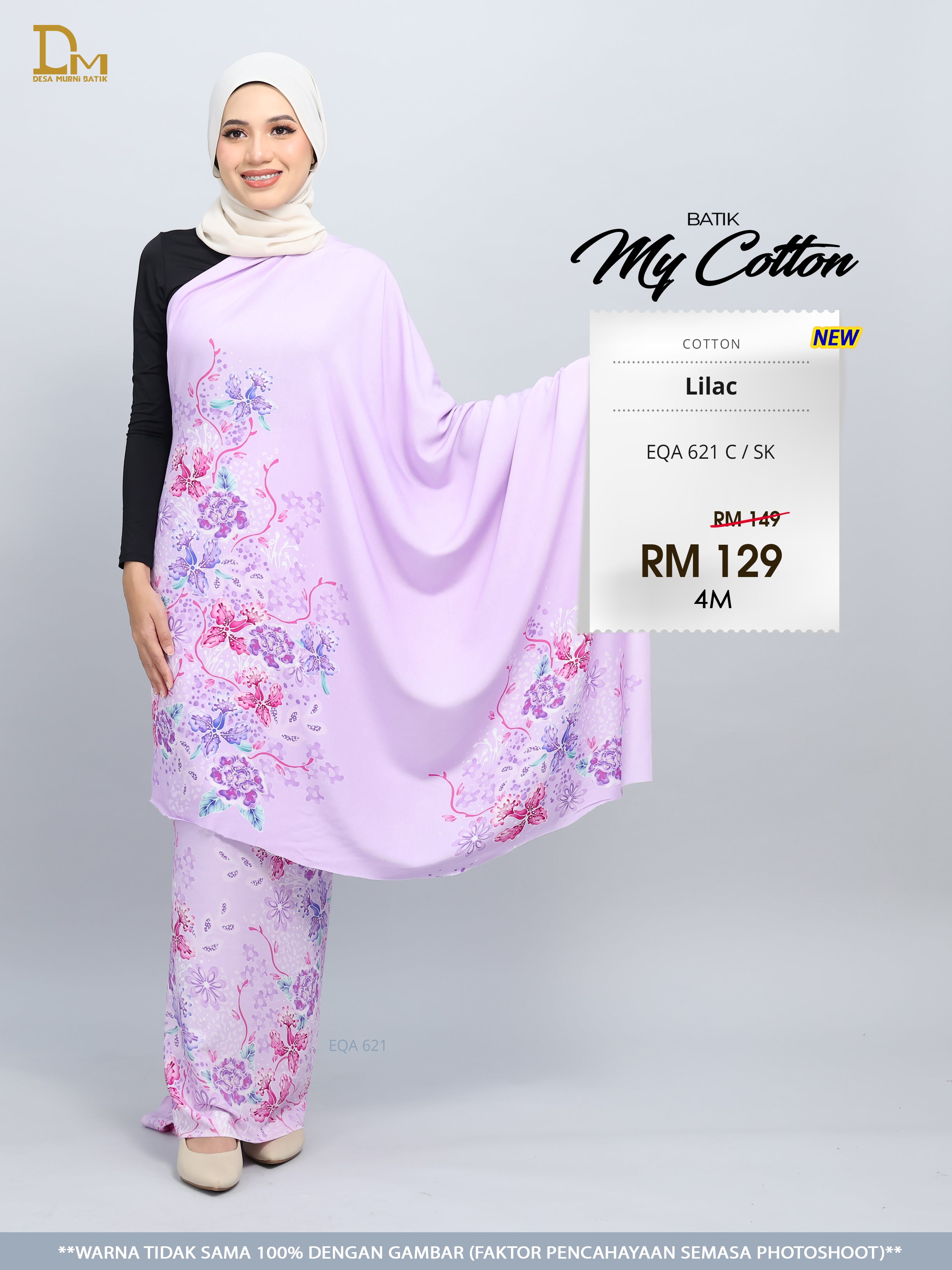 BATIK MY COTTON EQA 621 C / SK LILAC