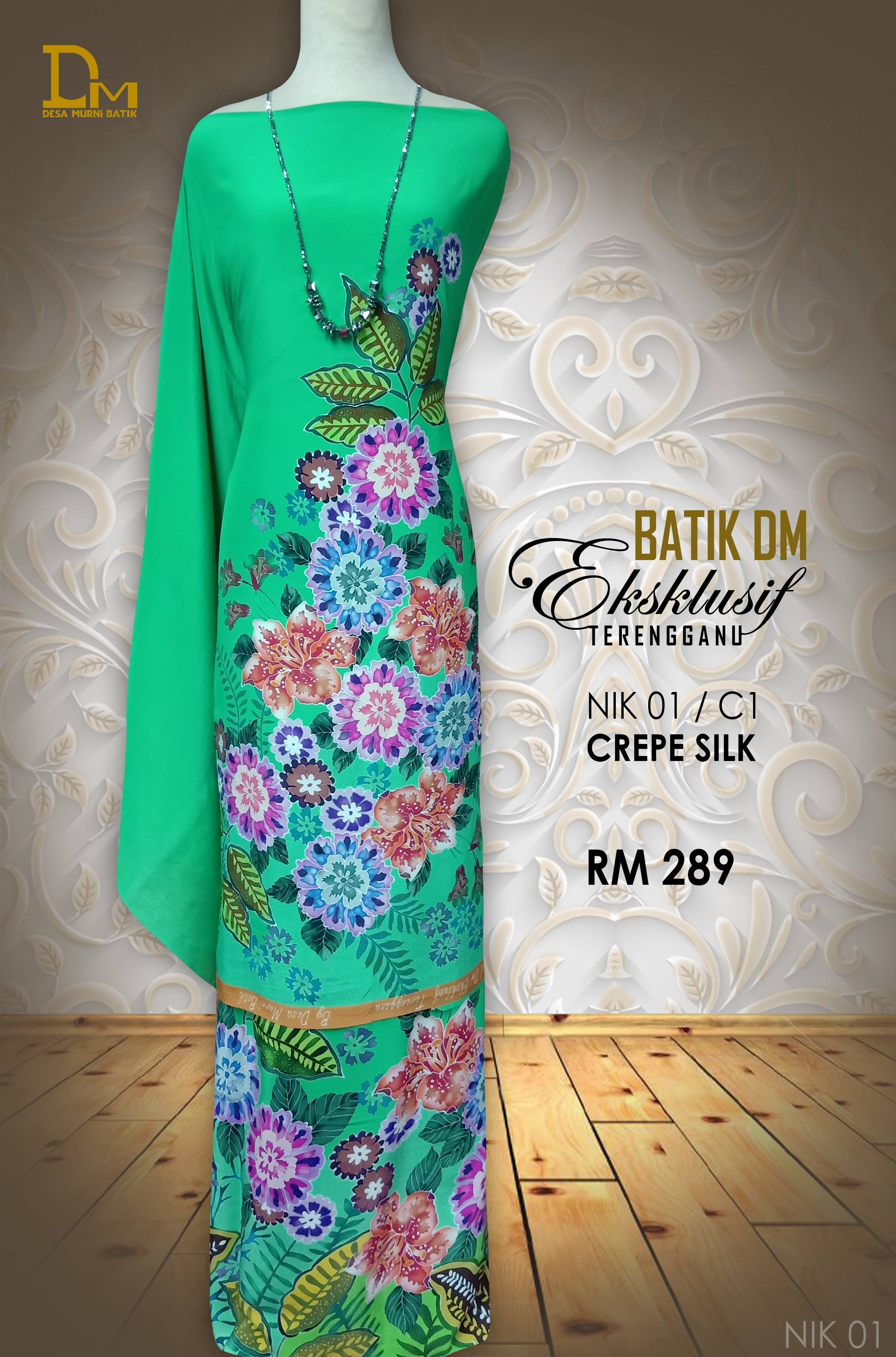 BATIK DM EKSKLUSIF TERENGGANU CREPE SILK NIK 01