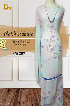 BATIK SAKURA CREPE SILK ELY 6714