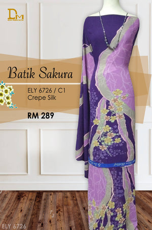 BATIK SAKURA CREPE SILK ELY 6726