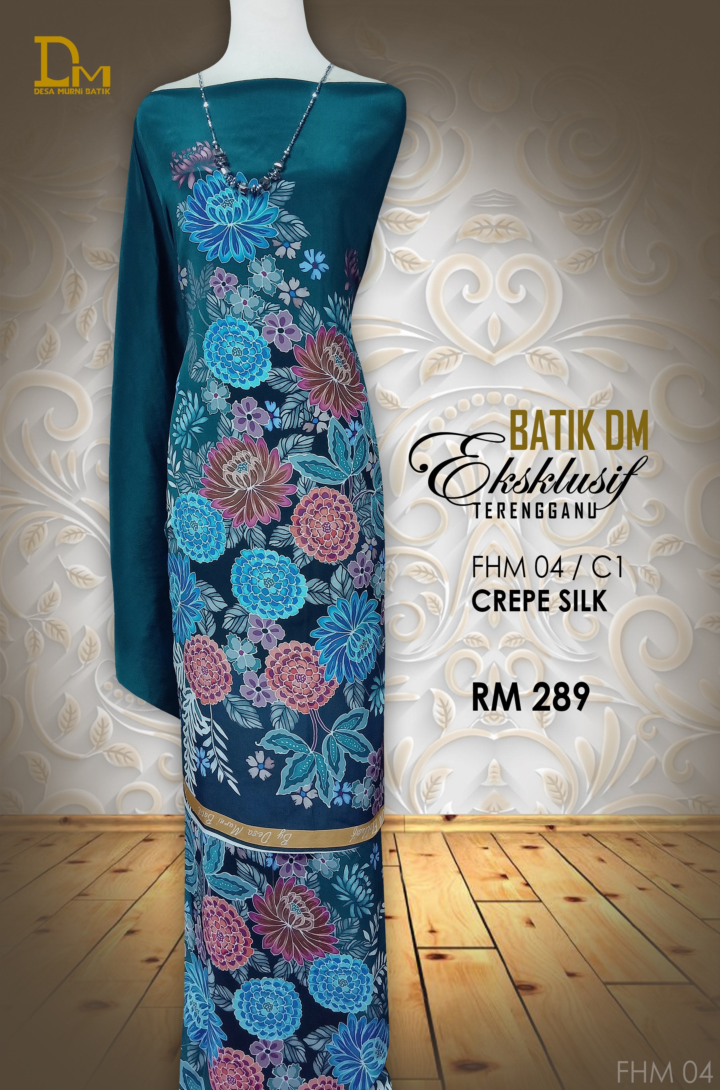 BATIK DM EKSKLUSIF TERENGGANU CREPE SILK FHM 04