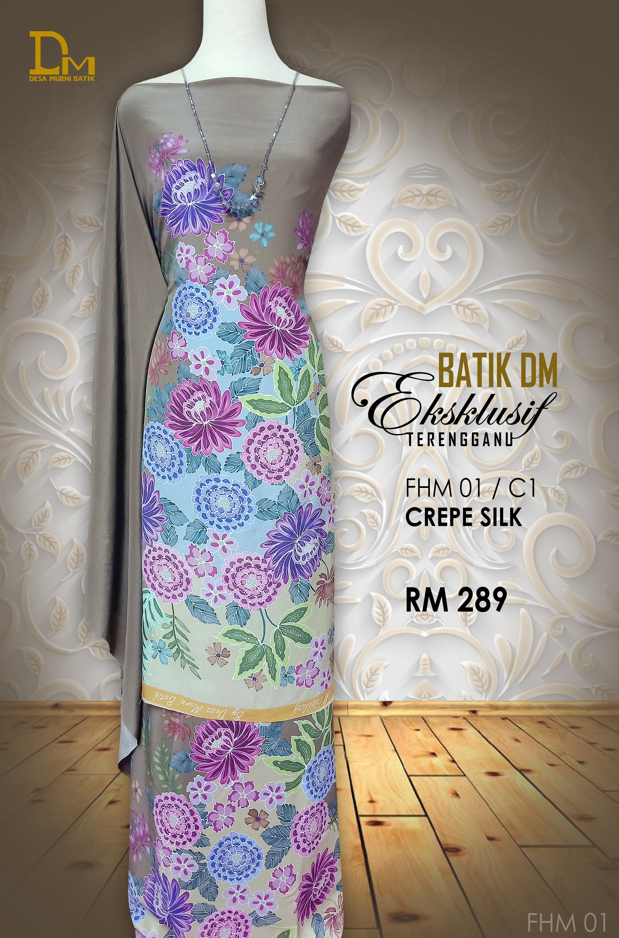 BATIK DM EKSKLUSIF TERENGGANUCREPE SILK FHM 01