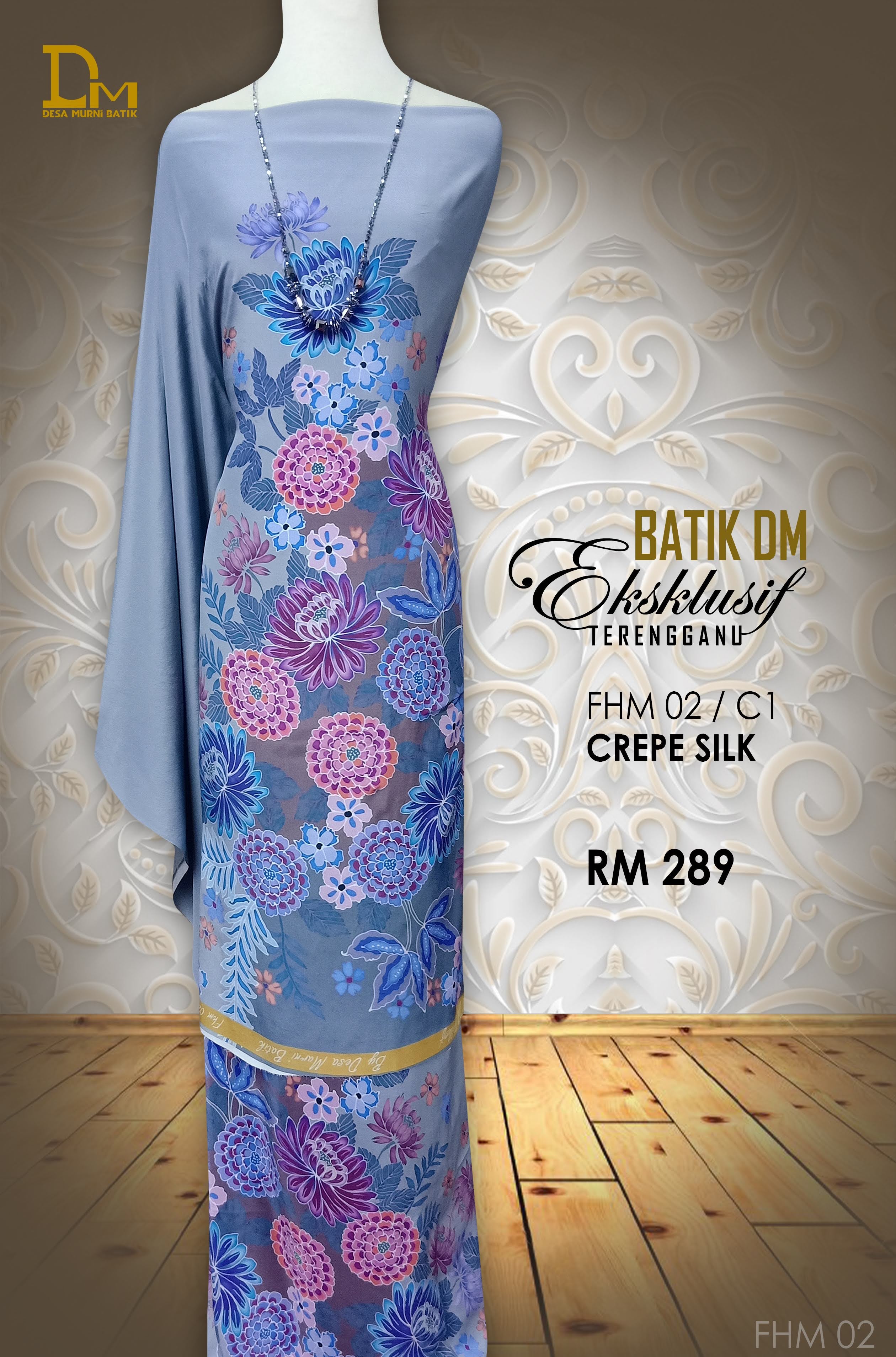 BATIK DM EKSKLUSIF TERENGGANUCREPE SILK FHM 02