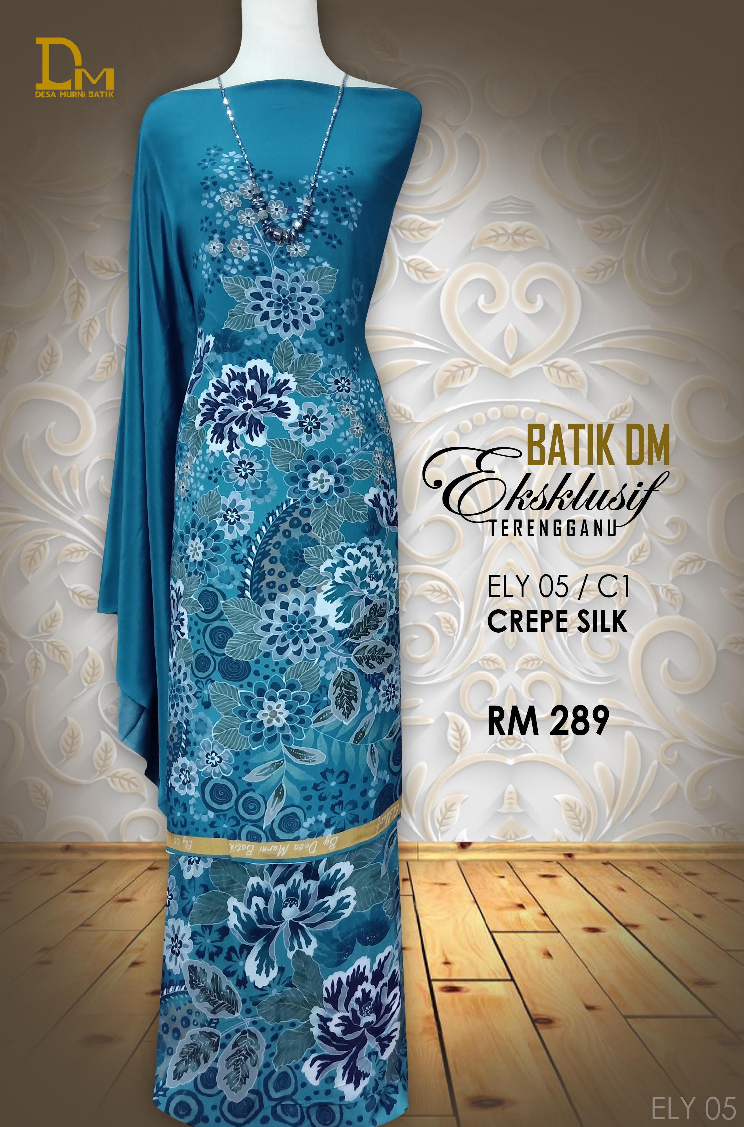BATIK DM EKSKLUSIF TERENGGANU CREPE SILK ELY 05