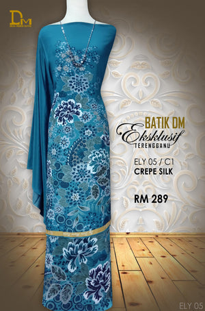 BATIK DM EKSKLUSIF TERENGGANU CREPE SILK ELY 05